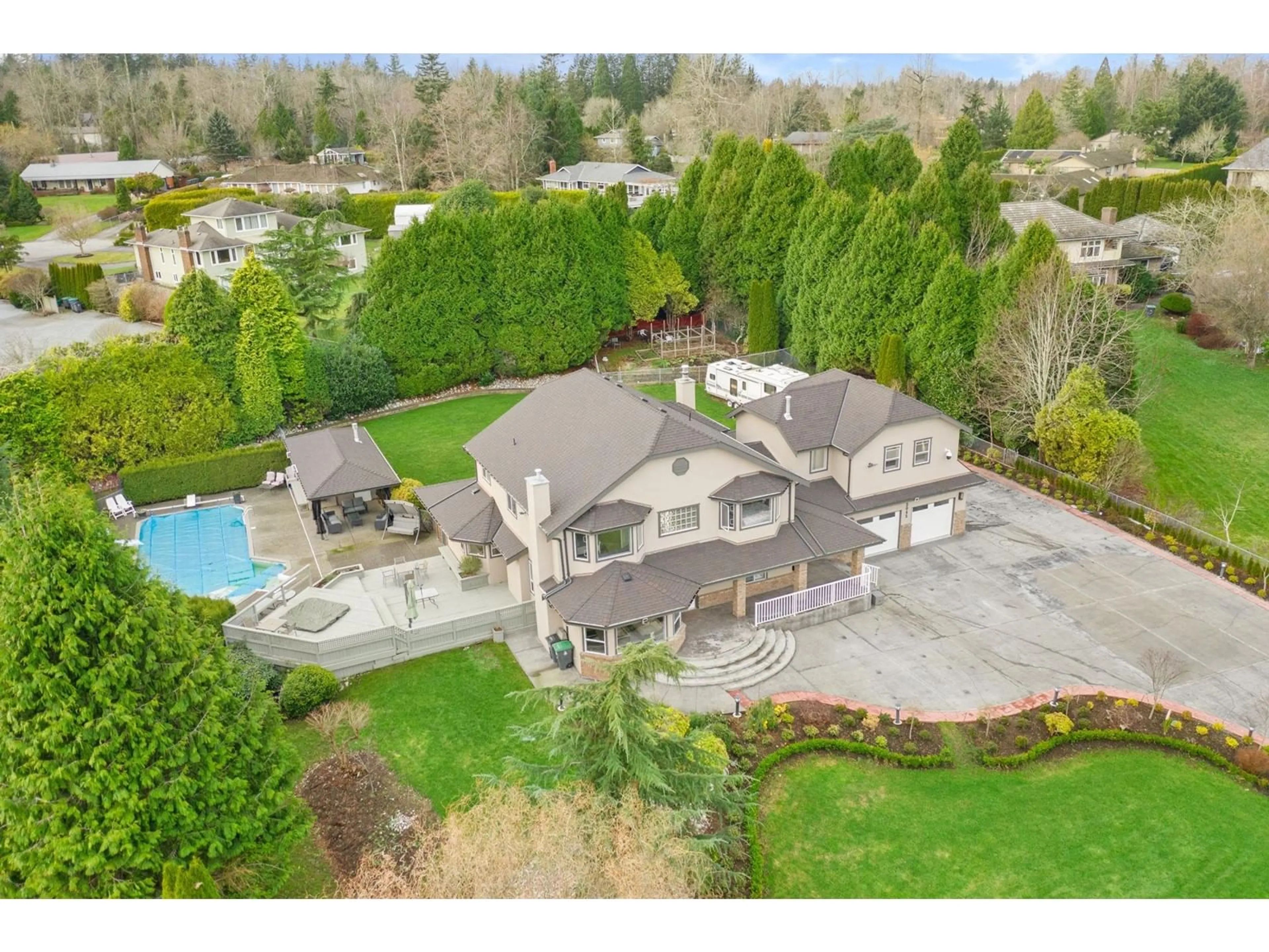 A pic from outside/outdoor area/front of a property/back of a property/a pic from drone, unknown for 2045 183, Surrey British Columbia V3Z9W1