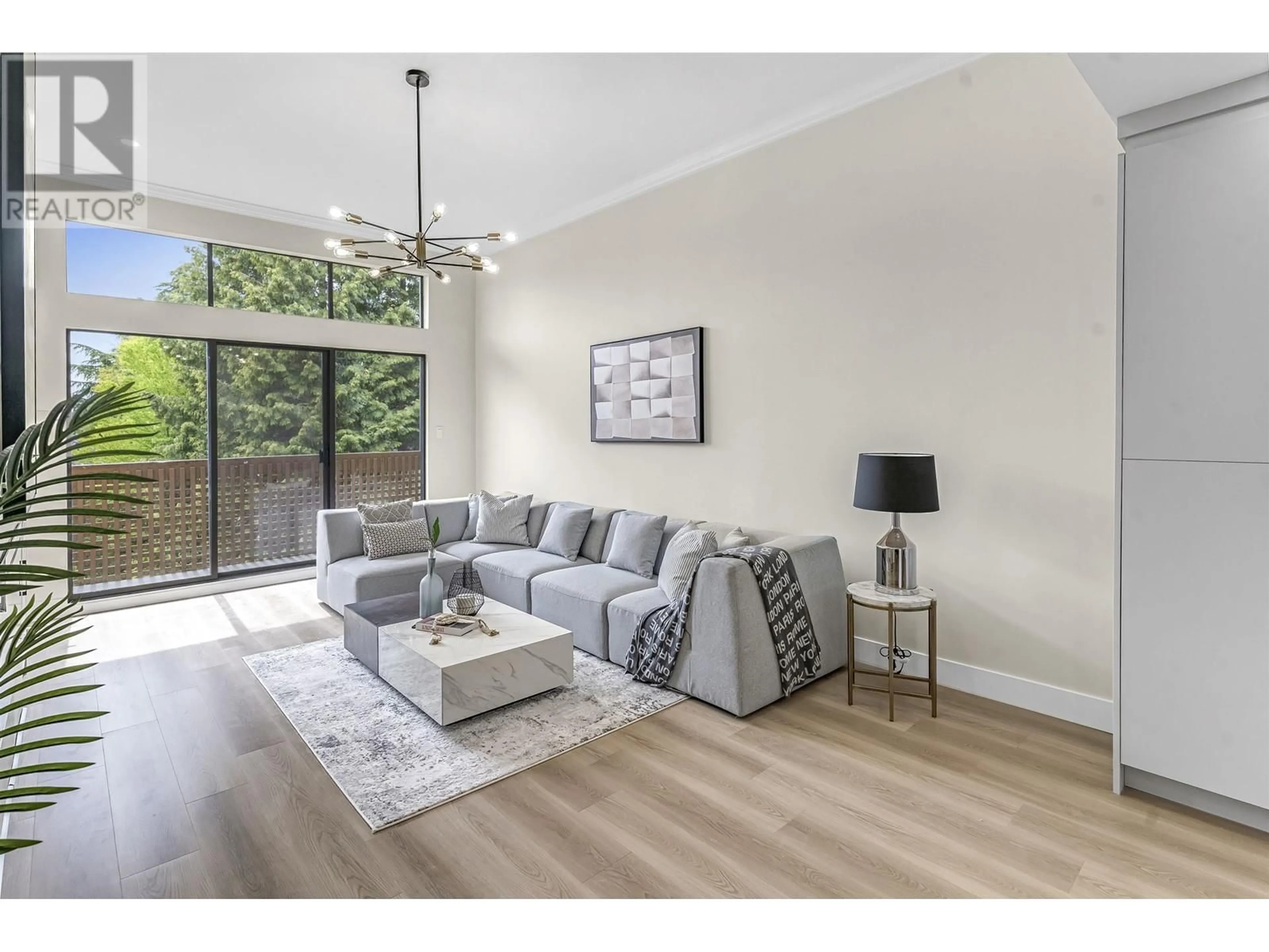 Living room with furniture, wood/laminate floor for 411 - 7151 EDMONDS STREET, Burnaby British Columbia V3N4N5