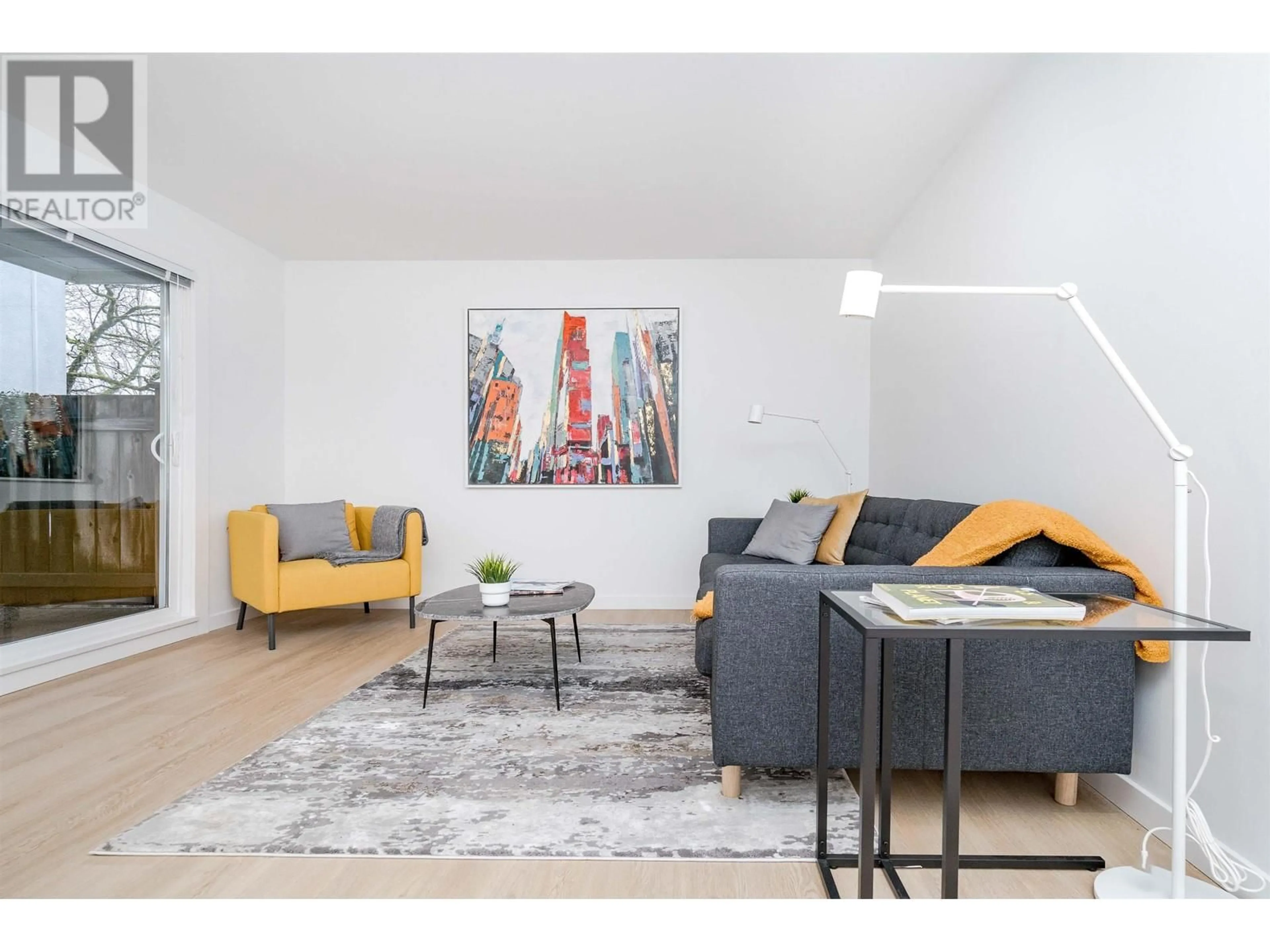 Living room with furniture, unknown for 102 - 8690 MONTCALM STREET, Vancouver British Columbia V6P4P8