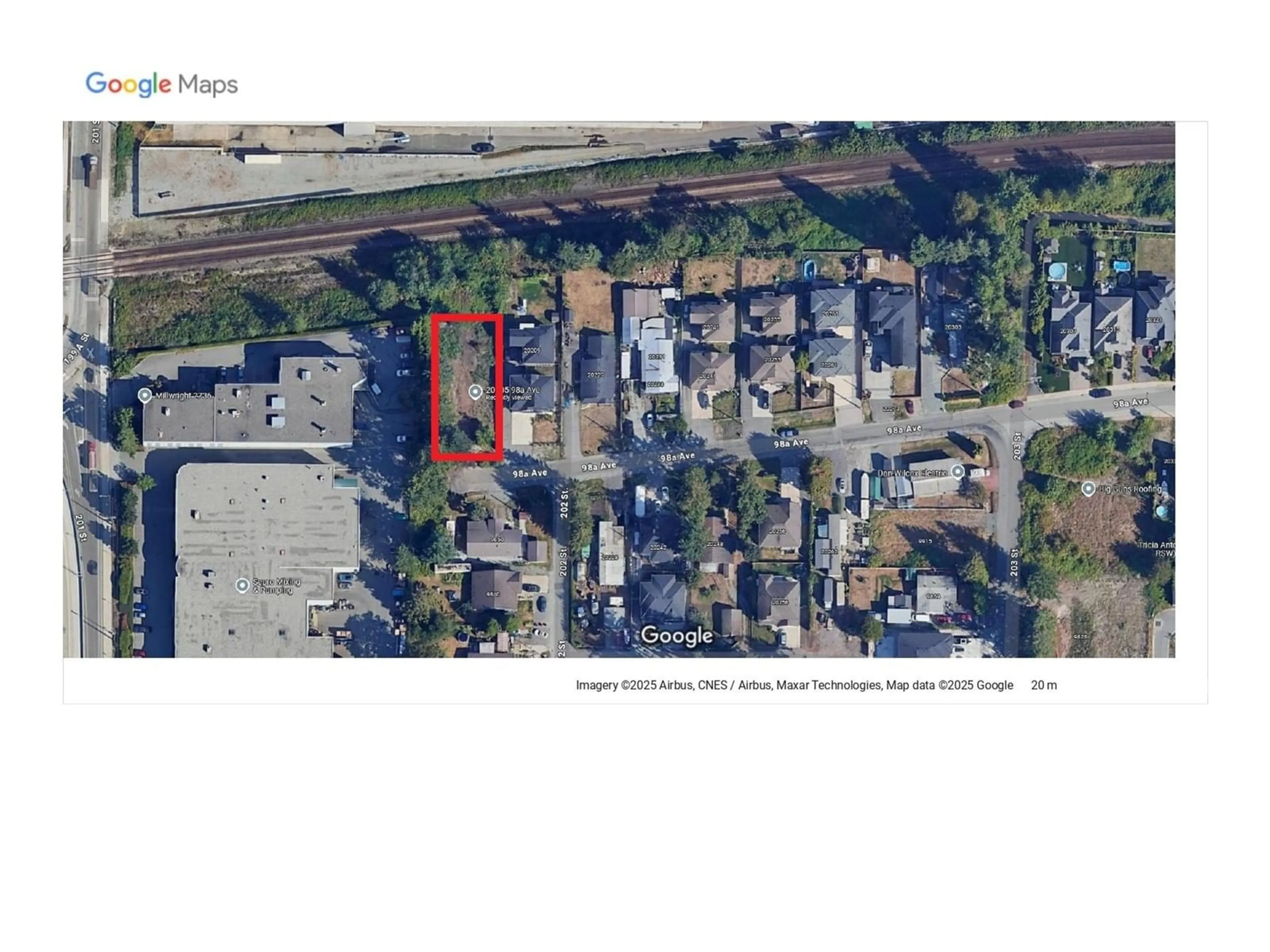 Picture of a map for 20205 98A, Langley British Columbia V1M3E3