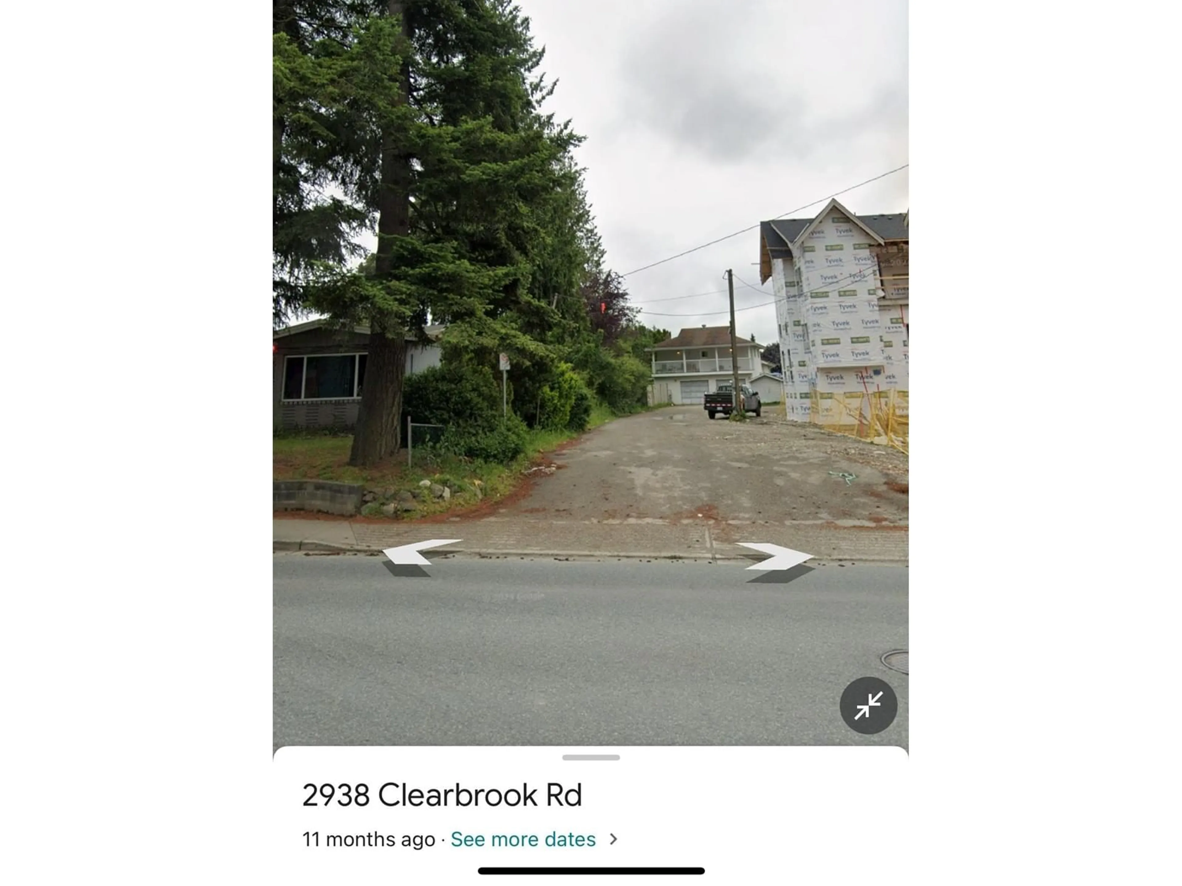 A pic from outside/outdoor area/front of a property/back of a property/a pic from drone, street for 2885 CLEARBROOK, Abbotsford British Columbia V2T2Z6