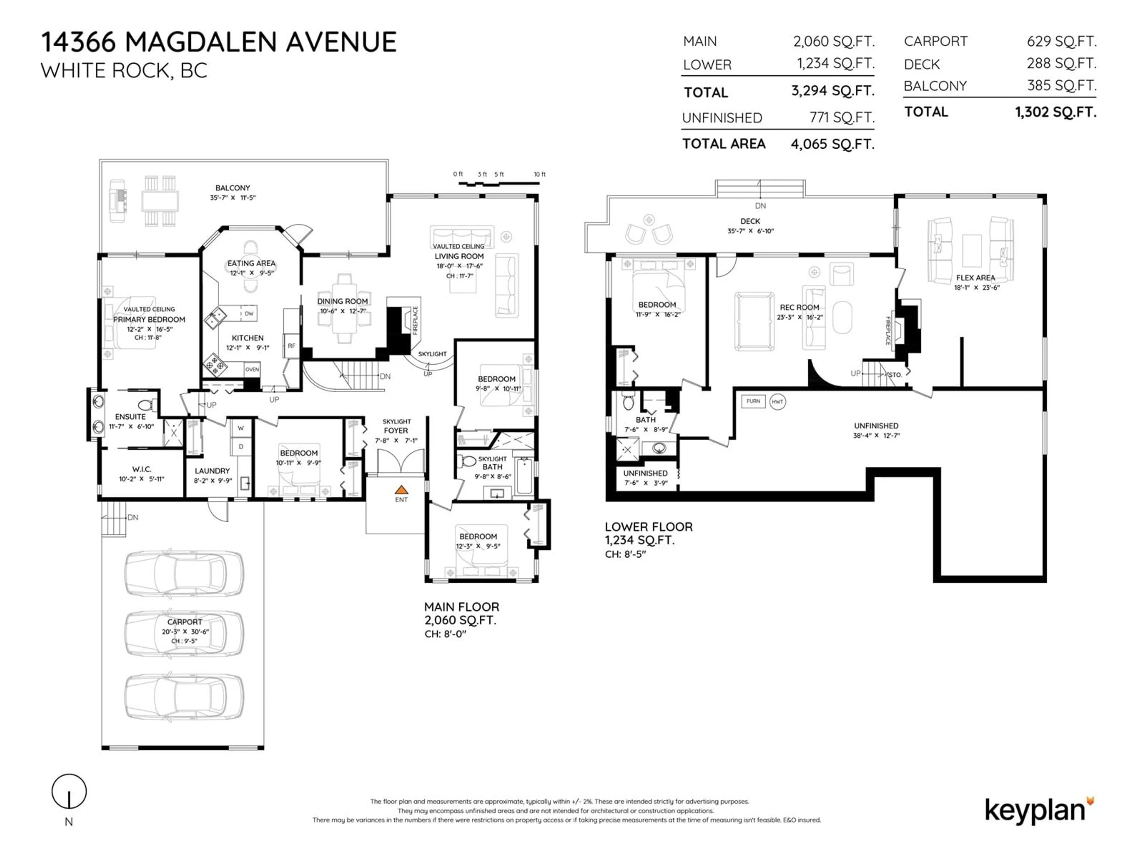 Floor plan for 14366 MAGDALEN, White Rock British Columbia V4B2X3