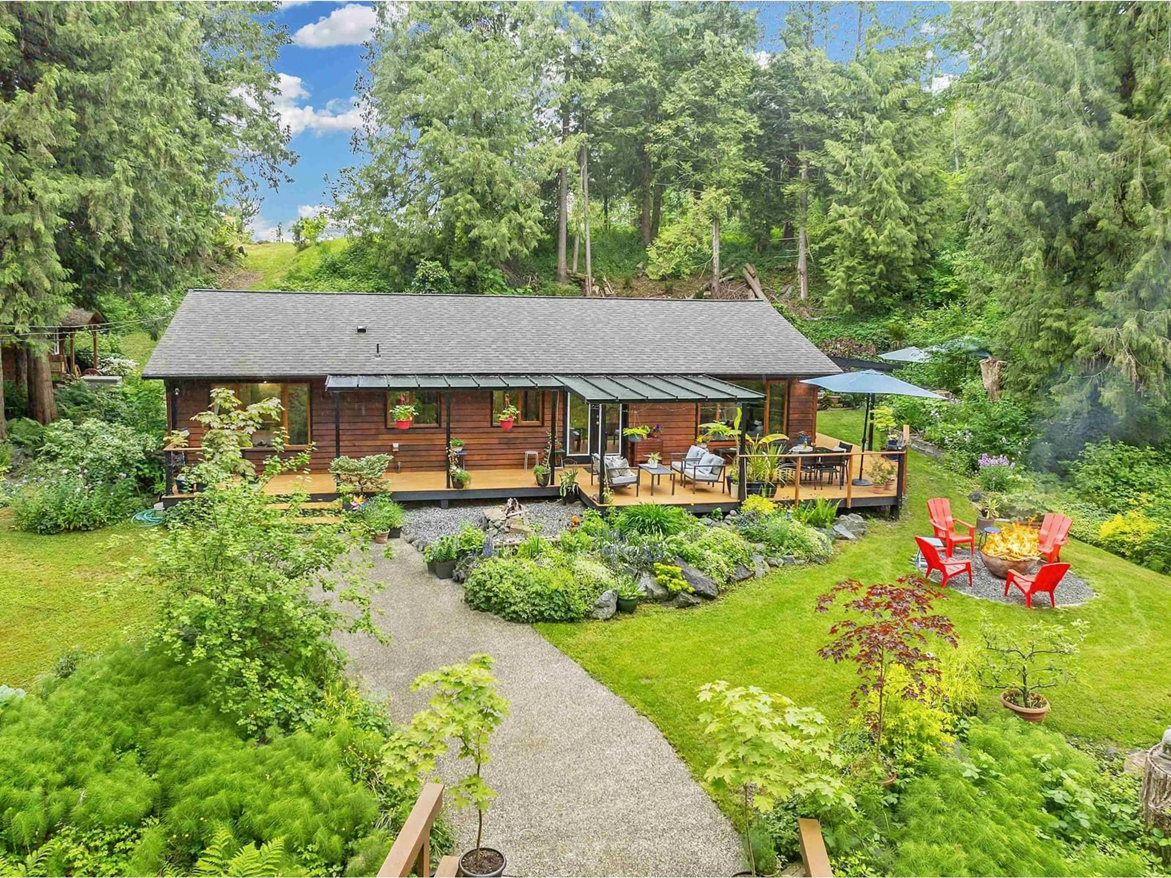 A pic from outside/outdoor area/front of a property/back of a property/a pic from drone, unknown for 6095 256, Langley British Columbia V4W1K1