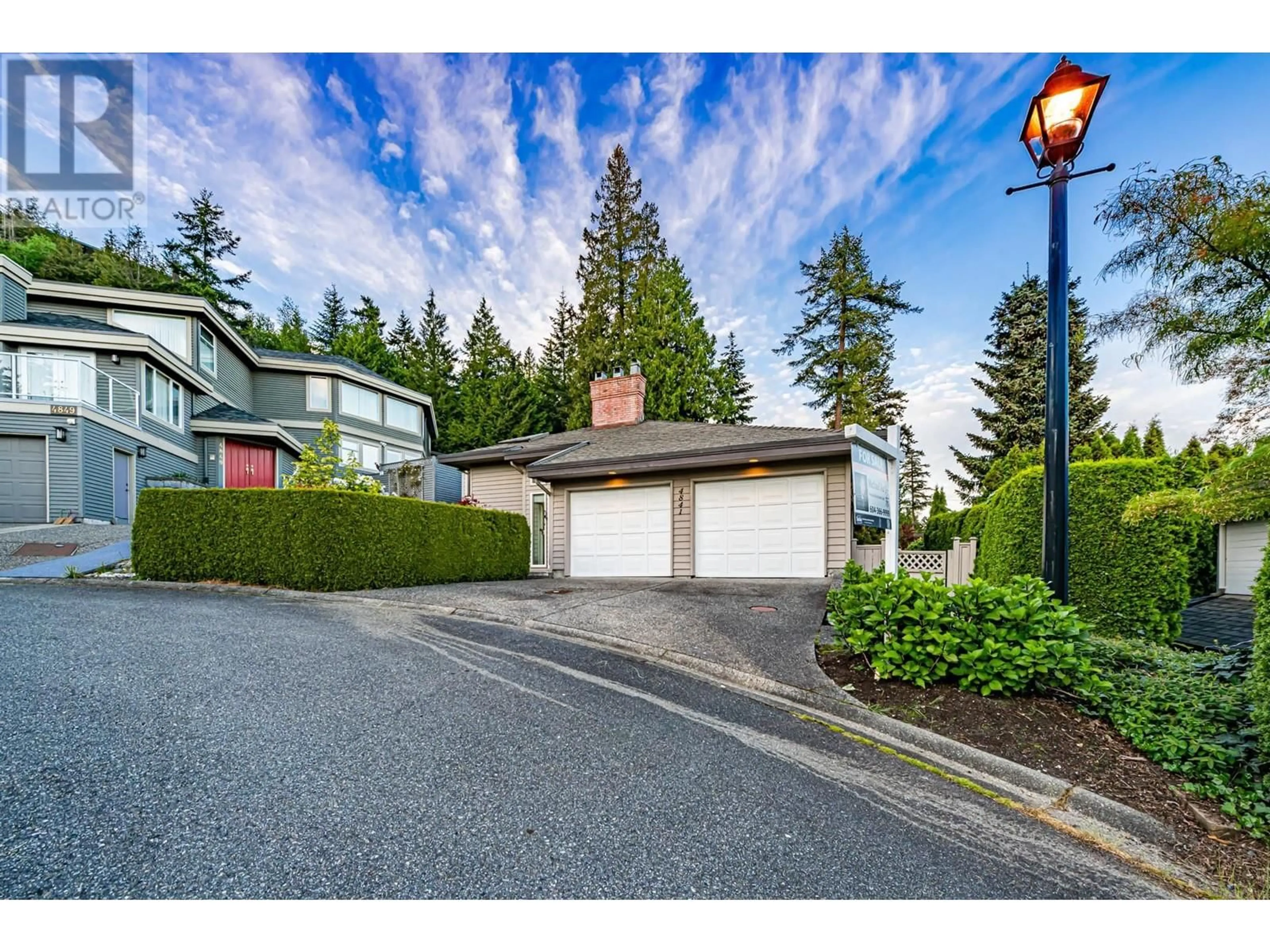 A pic from outside/outdoor area/front of a property/back of a property/a pic from drone, street for 4841 MEADFEILD ROAD, West Vancouver British Columbia V7W3E6