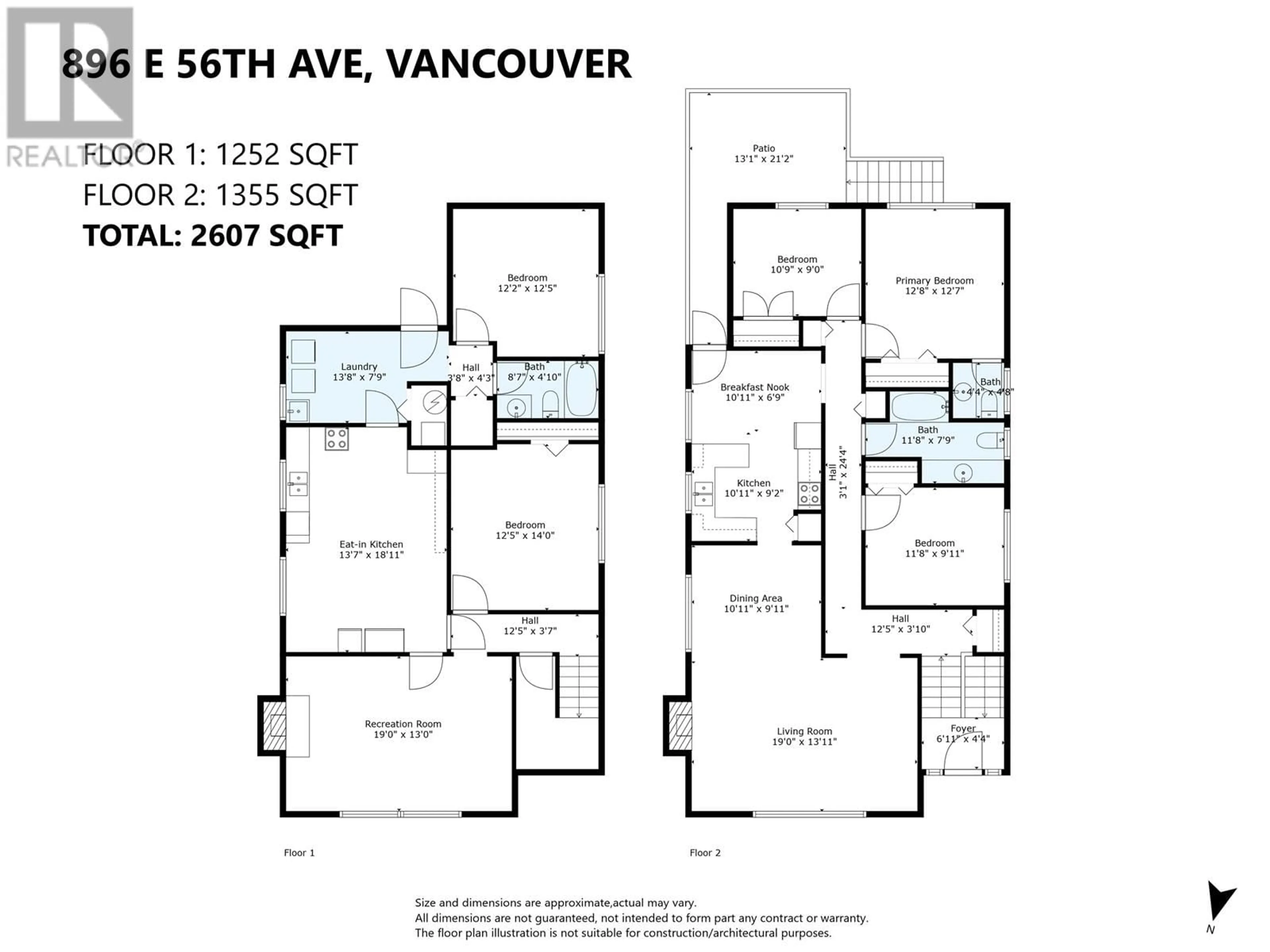 Floor plan for 896 56TH AVENUE, Vancouver British Columbia V5X1S2