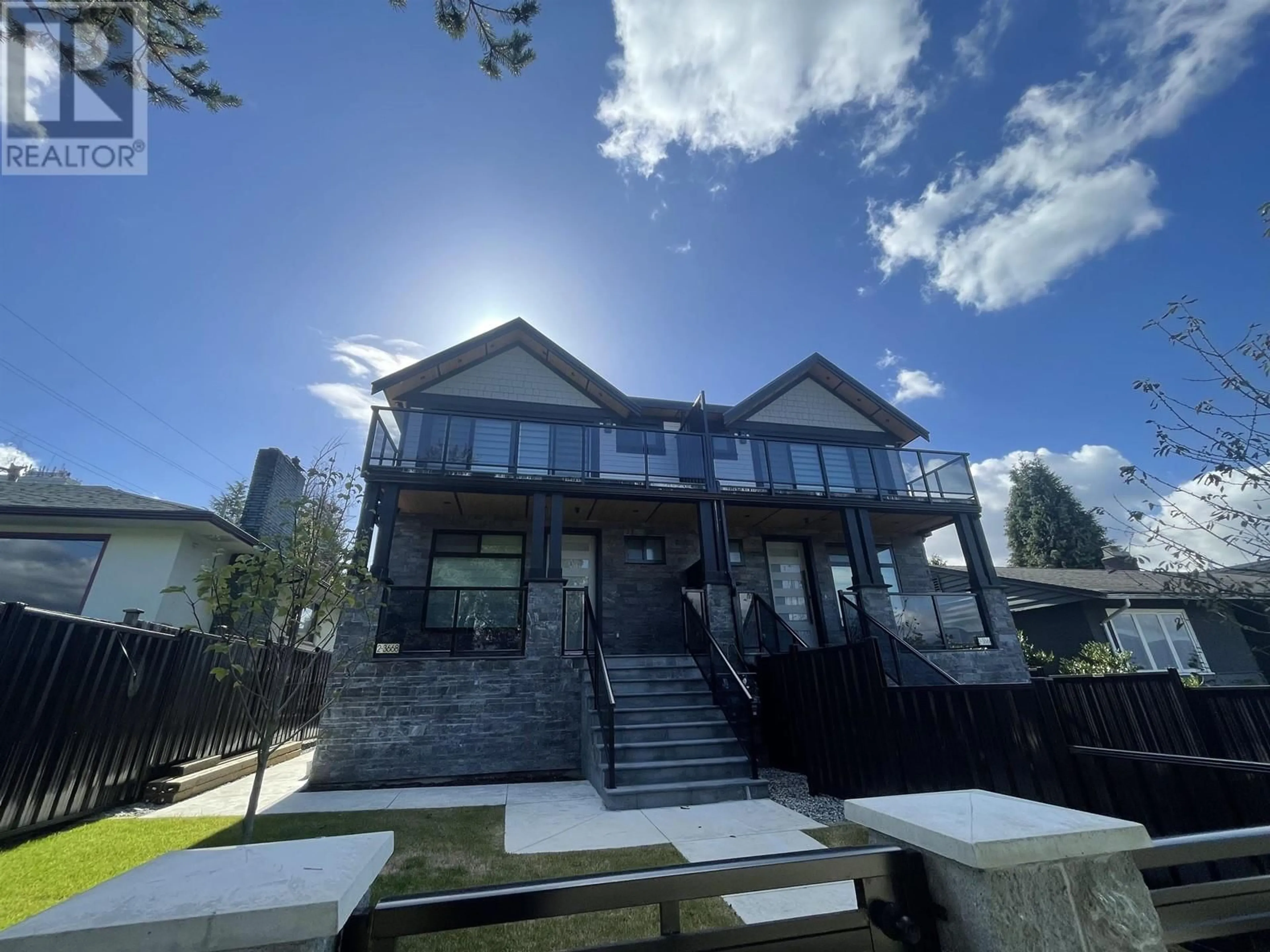 A pic from outside/outdoor area/front of a property/back of a property/a pic from drone, mountain view for 3666 YALE STREET, Vancouver British Columbia V5K1C8