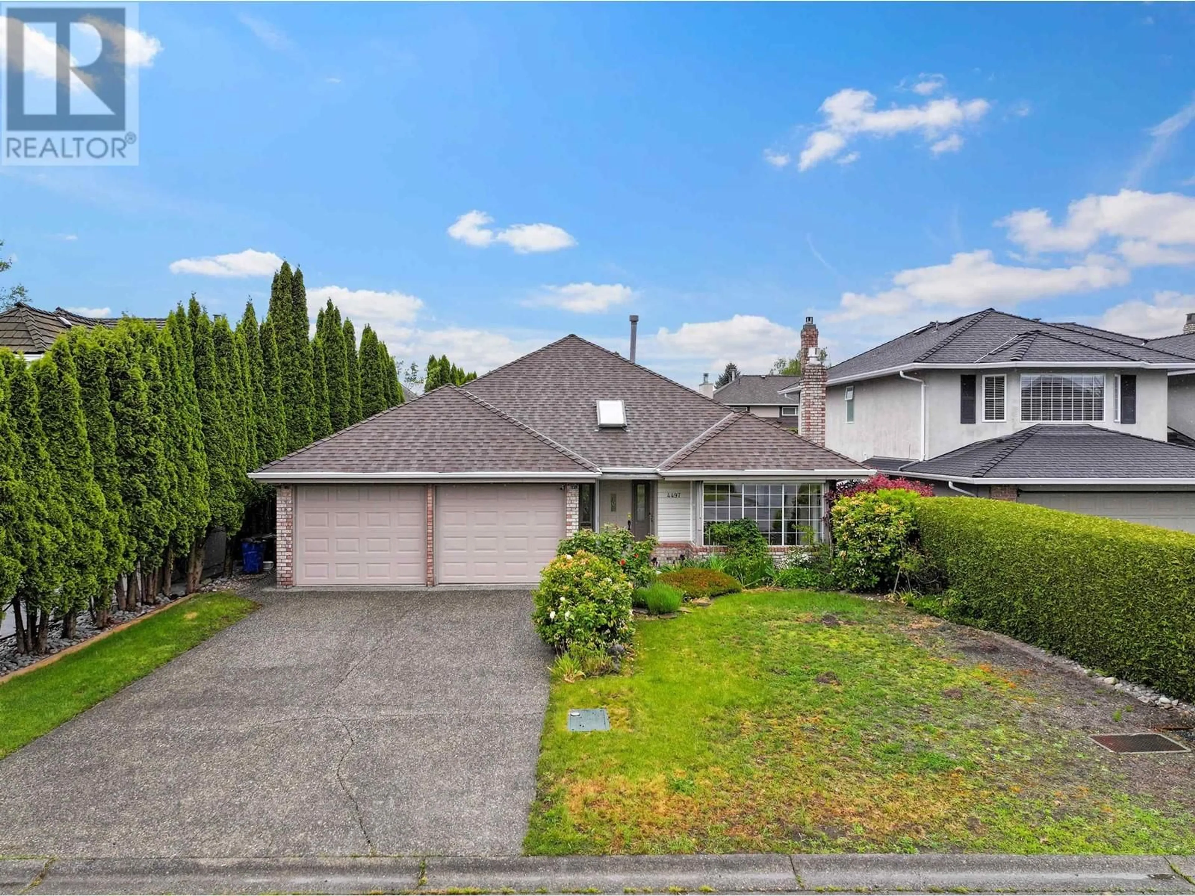 A pic from outside/outdoor area/front of a property/back of a property/a pic from drone, street for 4497 63 STREET, Delta British Columbia V4K4T5