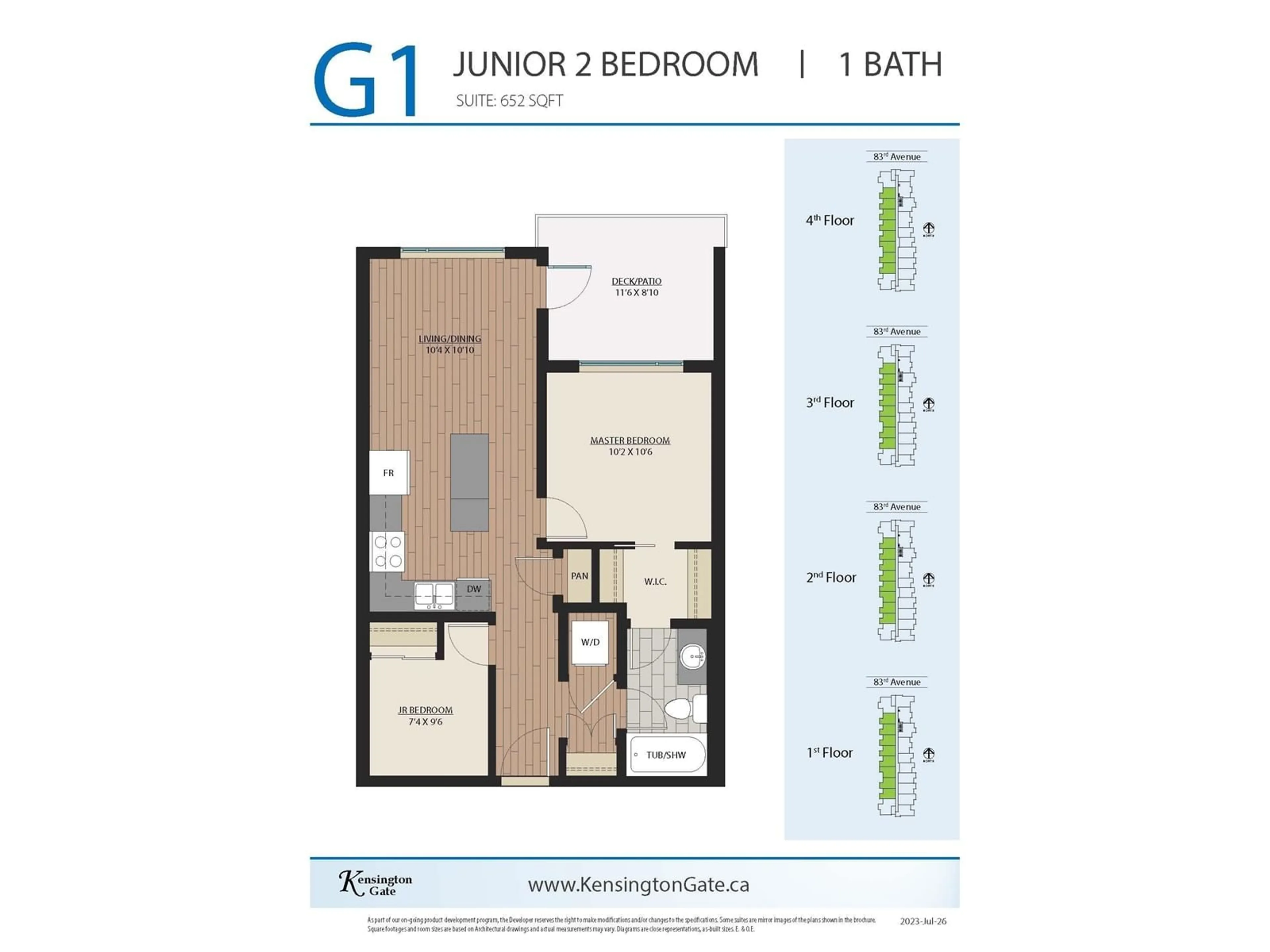 Floor plan for 317 - 20932 83, Langley British Columbia V0V0V0