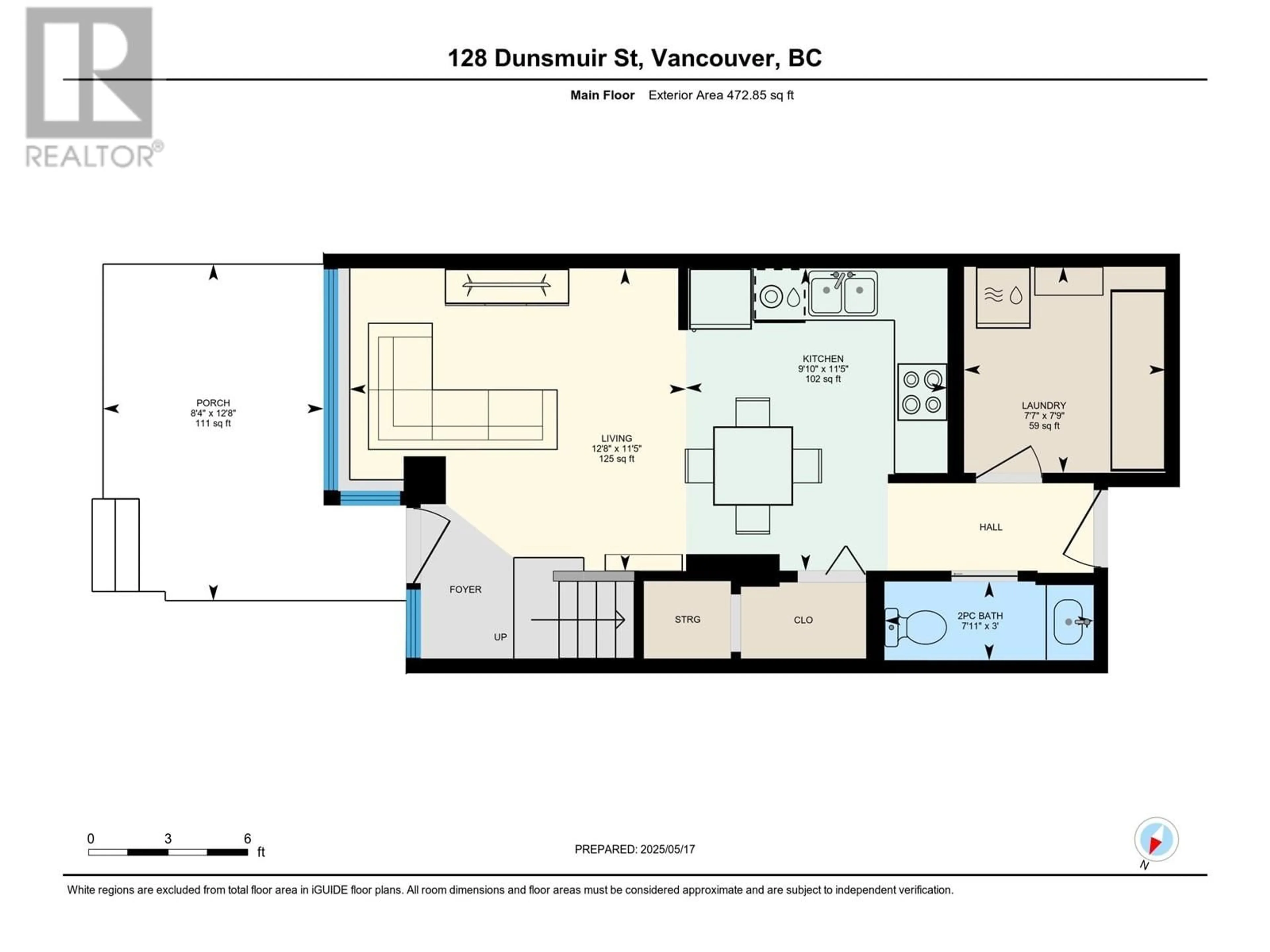 Floor plan for 128 DUNSMUIR STREET, Vancouver British Columbia V6B1X7
