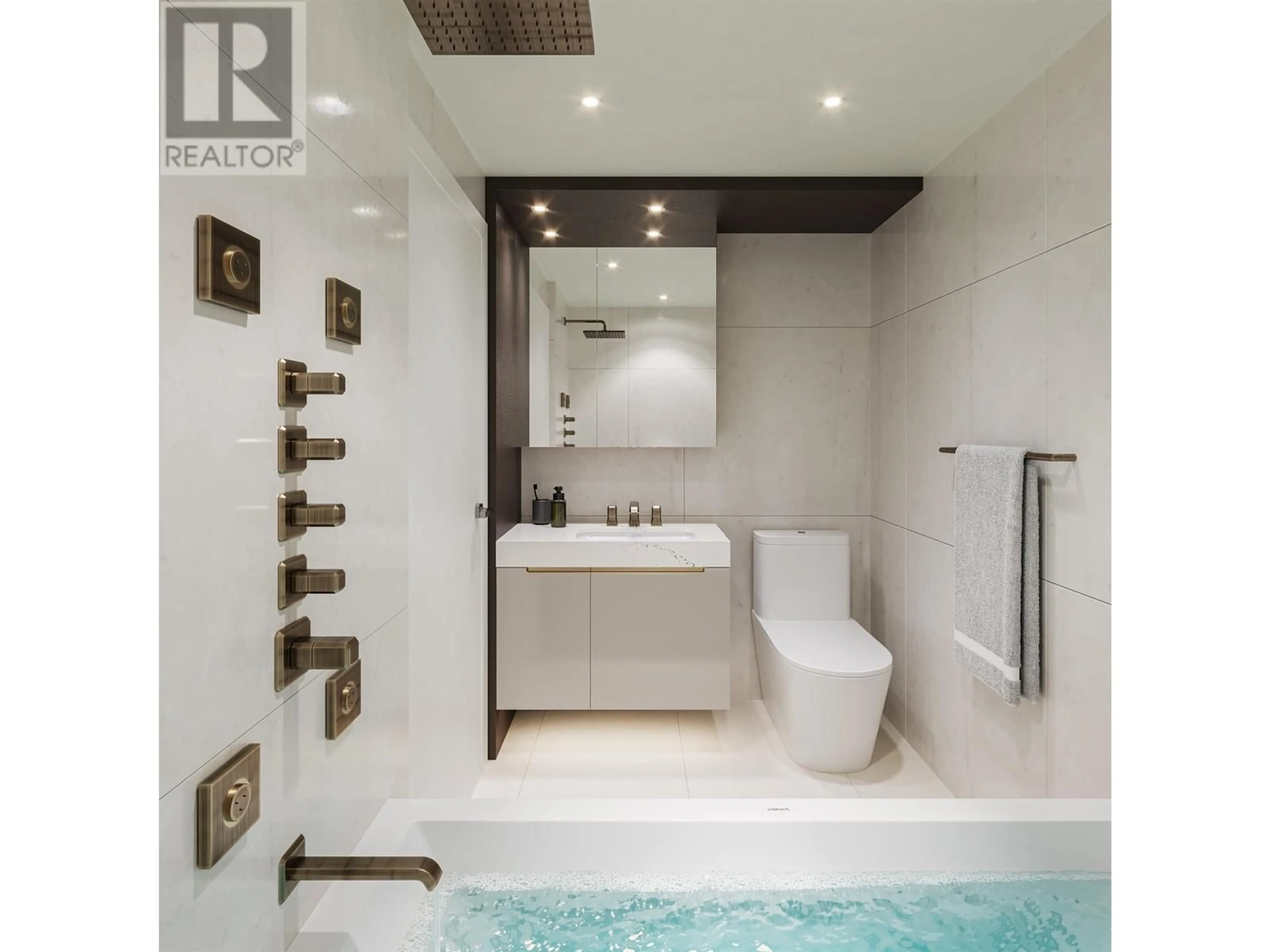 Contemporary bathroom, ceramic/tile floor for 601 - 2323 FIR STREET, Vancouver British Columbia V6J5J9