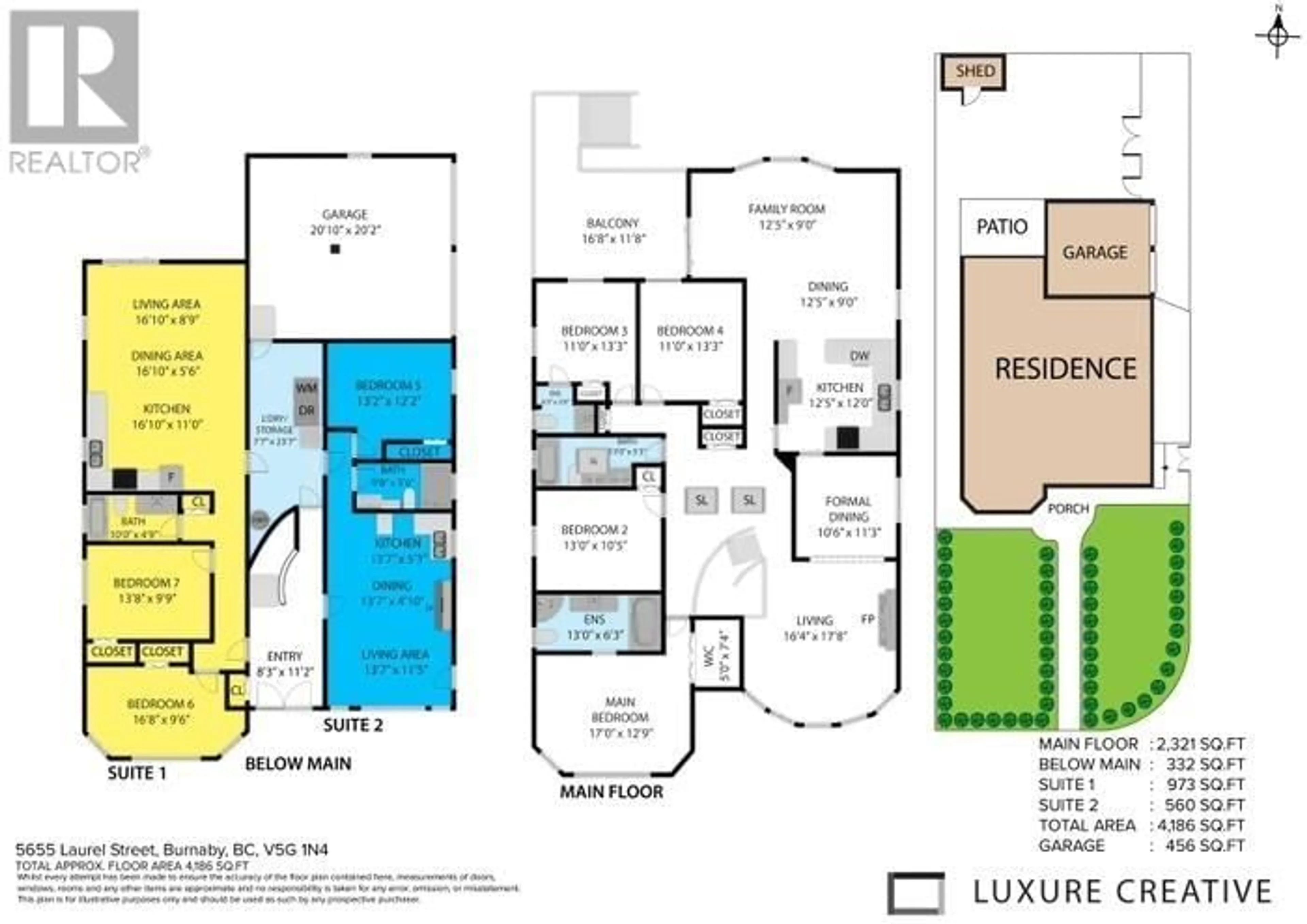 Floor plan for 5655 LAUREL STREET, Burnaby British Columbia V5G1N4