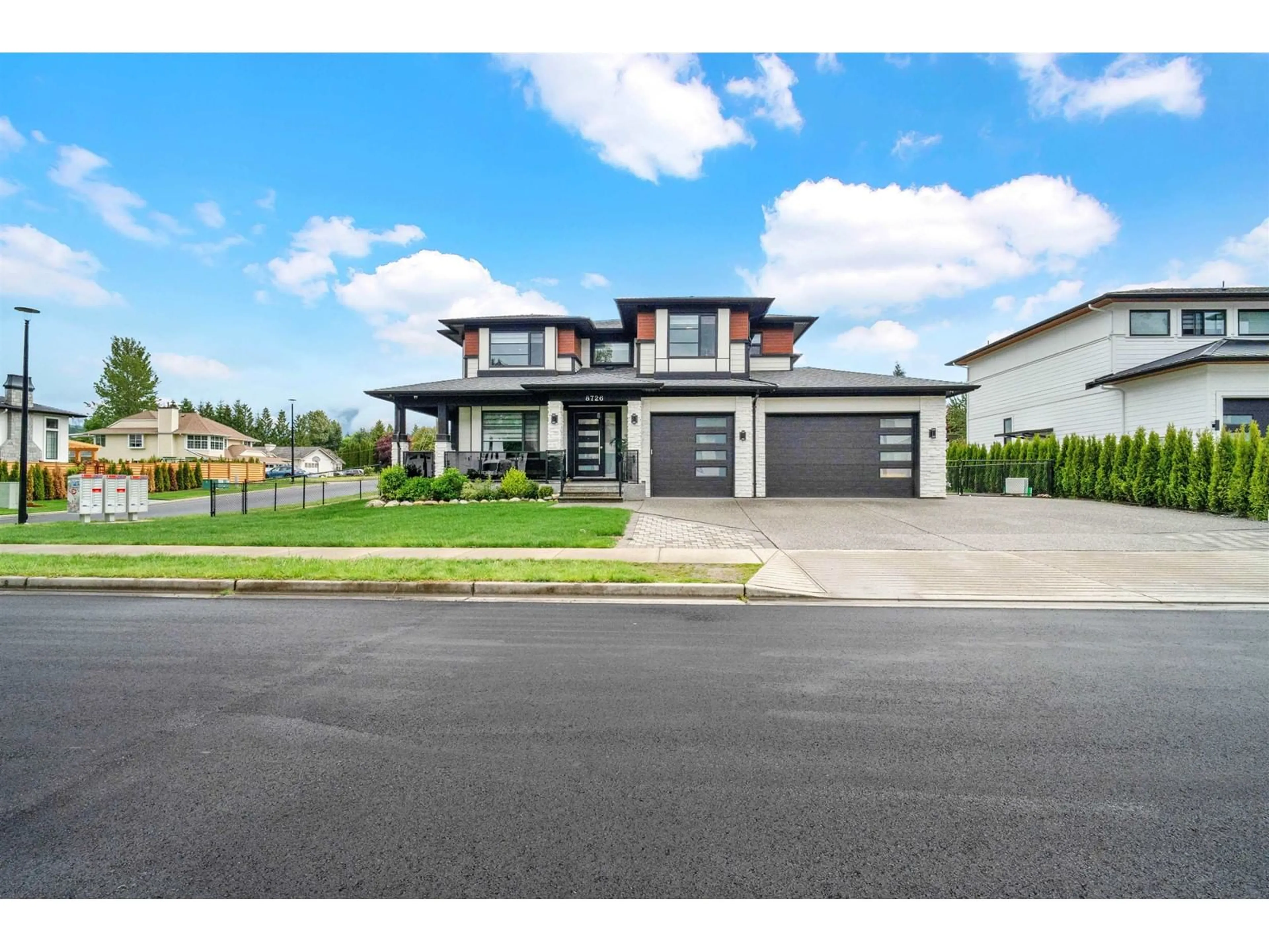 Home with brick exterior material, street for 8726 CLEVEN, Mission British Columbia V2V0H8