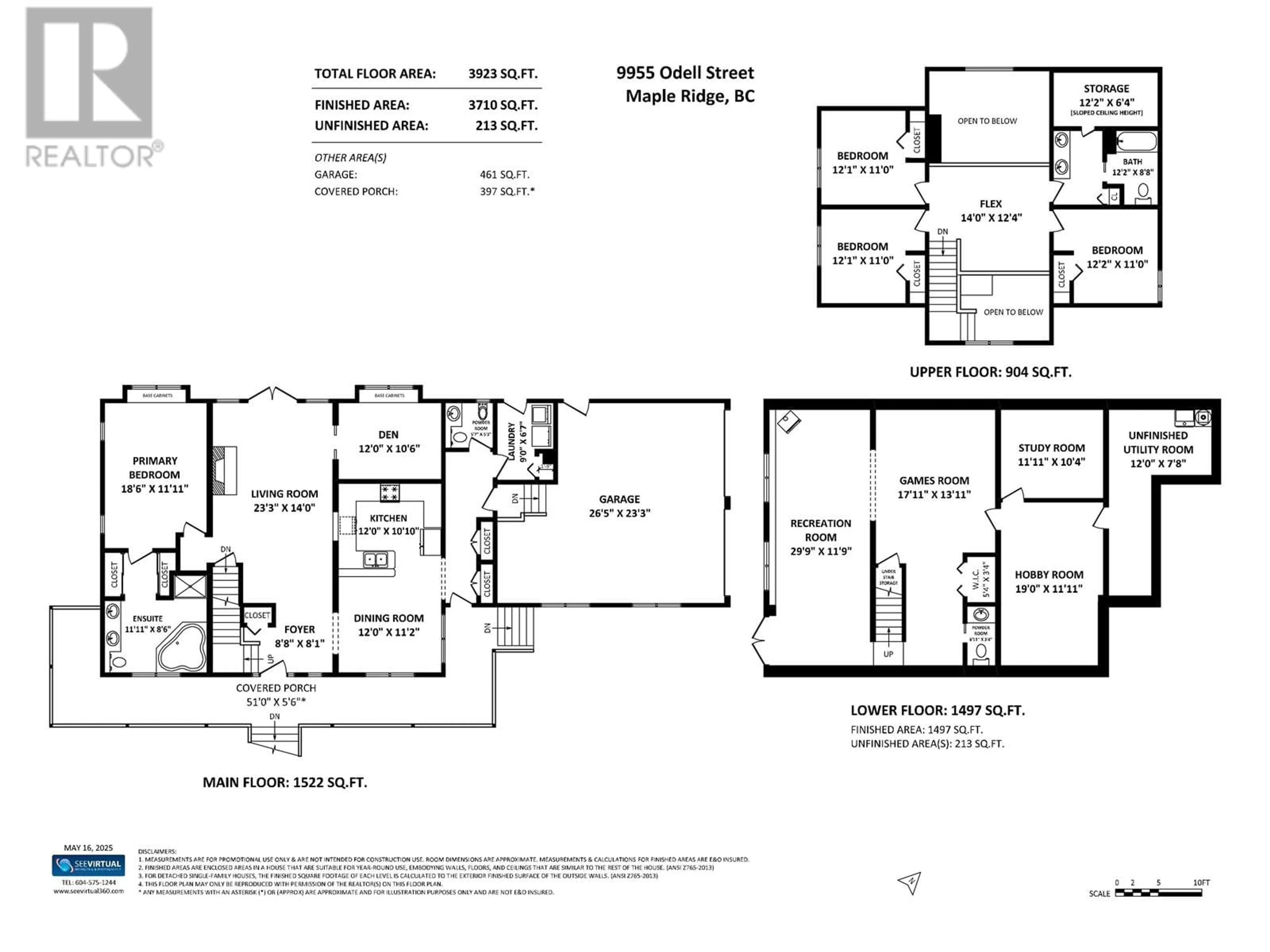 Floor plan for 9955 ODELL STREET, Maple Ridge British Columbia V2W1M5