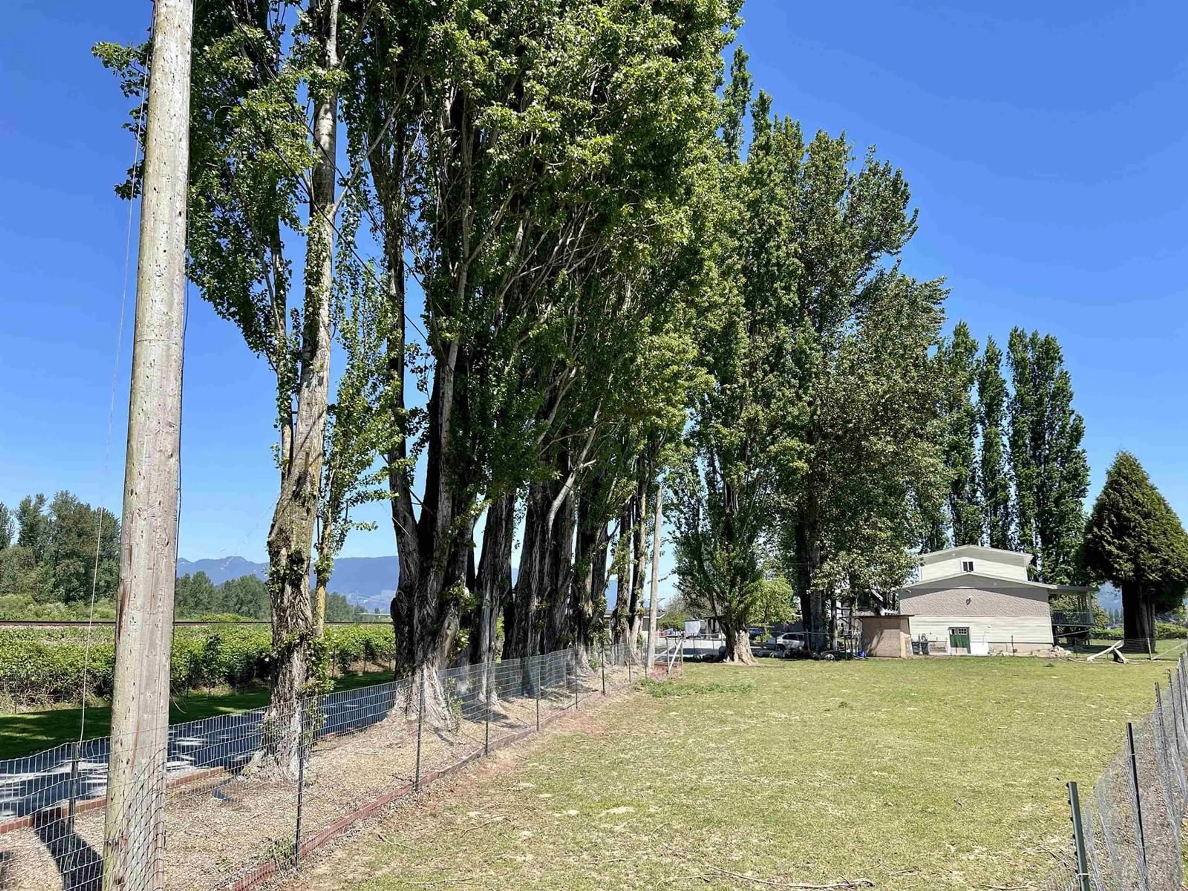 A pic from outside/outdoor area/front of a property/back of a property/a pic from drone, forest/trees view for 6002 GLADWIN, Abbotsford British Columbia V4X1V9