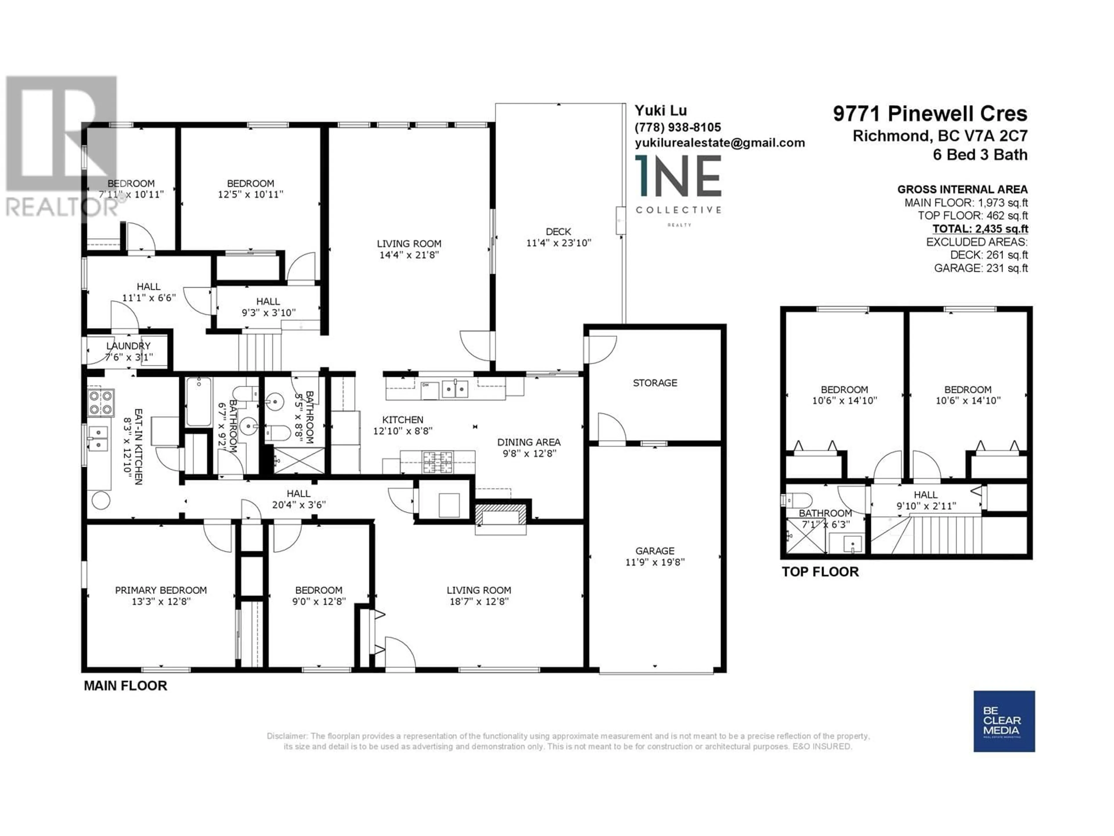 Floor plan for 9771 PINEWELL CRESCENT, Richmond British Columbia V7A2C7