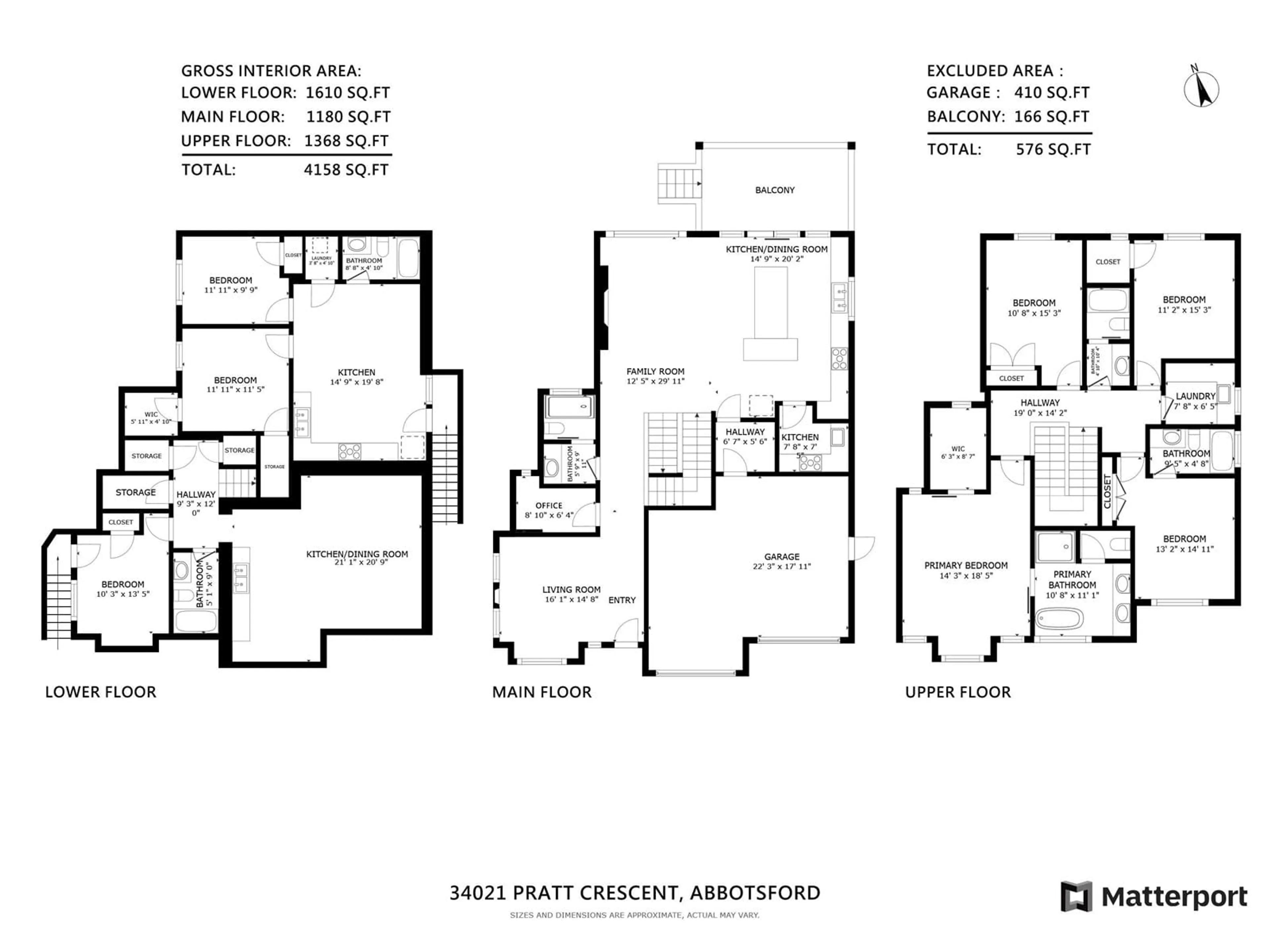 Floor plan for 34021 PRATT, Abbotsford British Columbia V2S4A9