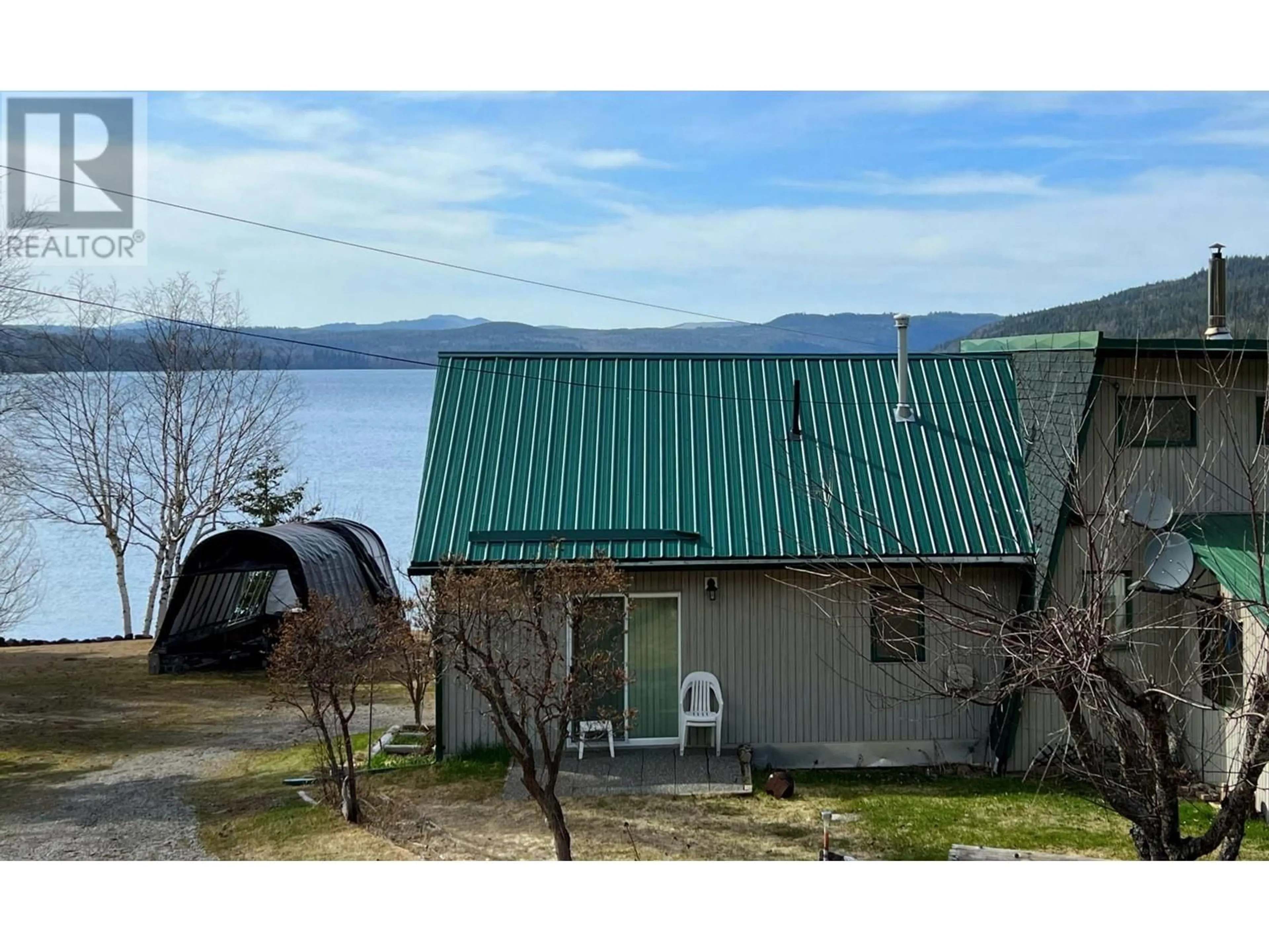 A pic from outside/outdoor area/front of a property/back of a property/a pic from drone, water/lake/river/ocean view for 4667 TIANNIA ROAD, Horsefly British Columbia V0L1L0