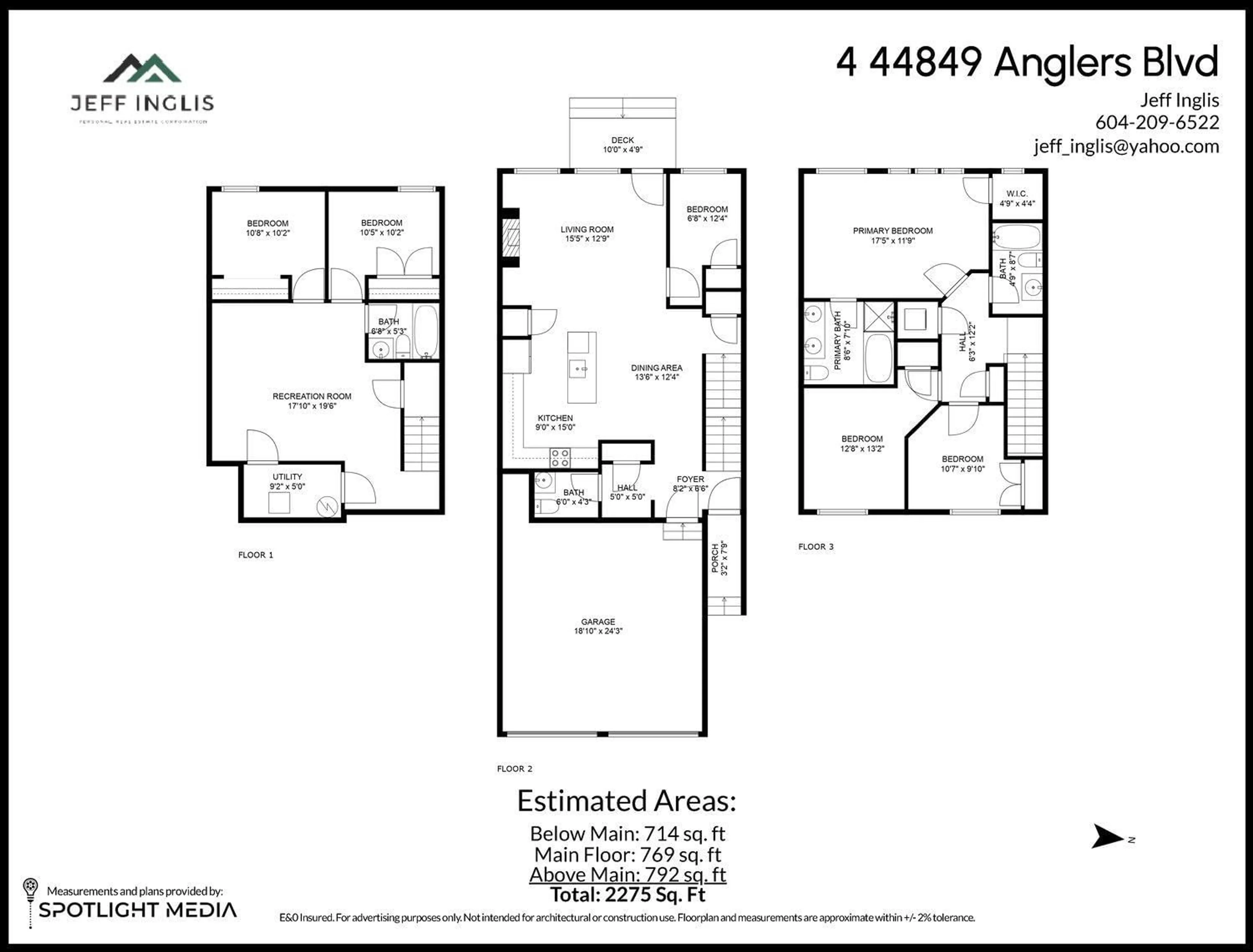 Floor plan for 4 - 44849 ANGLERS BOULEVARD, Chilliwack British Columbia V2R0Y4