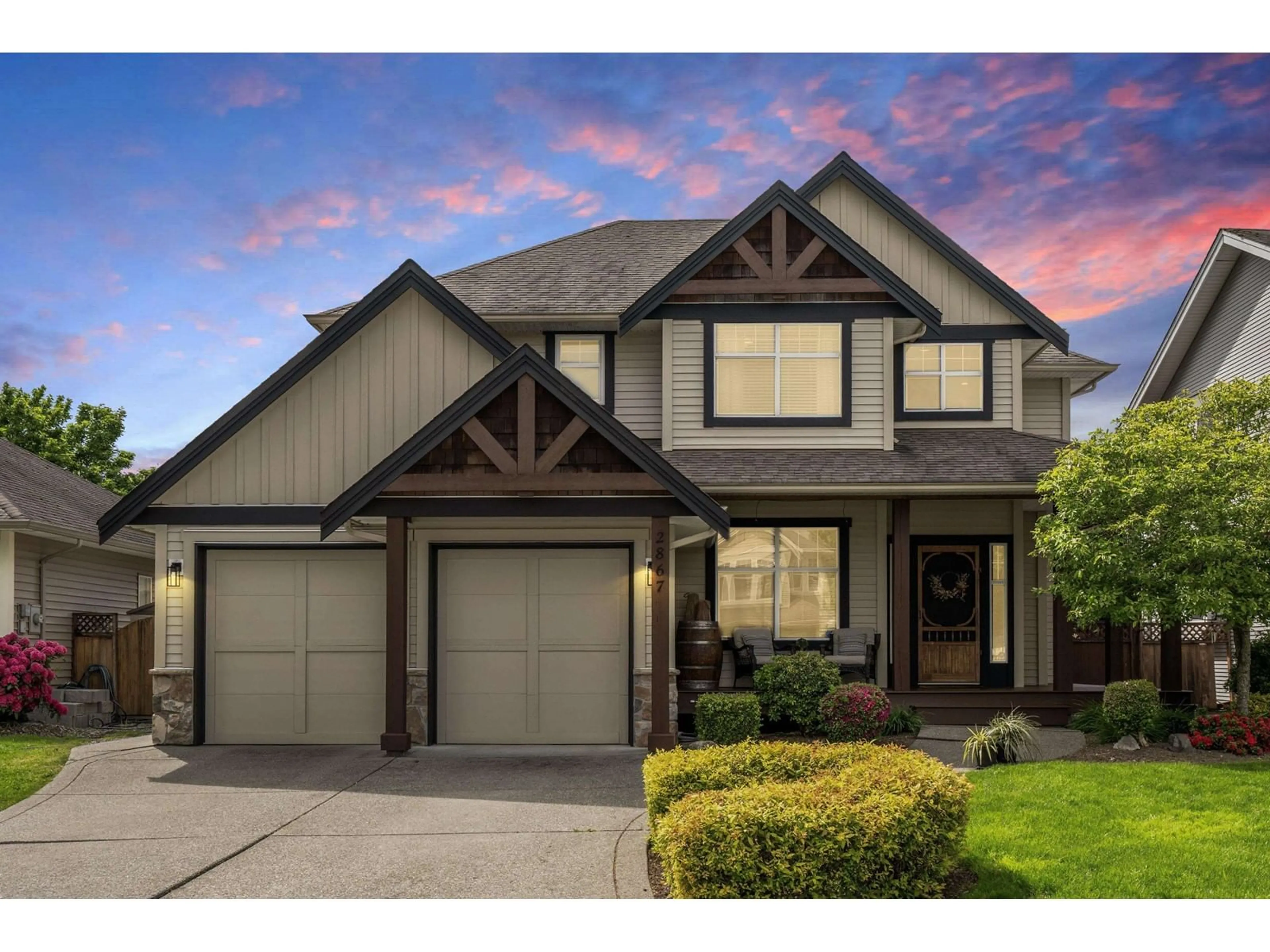 Home with brick exterior material, street for 2867 BOXCAR, Abbotsford British Columbia V4X2S5