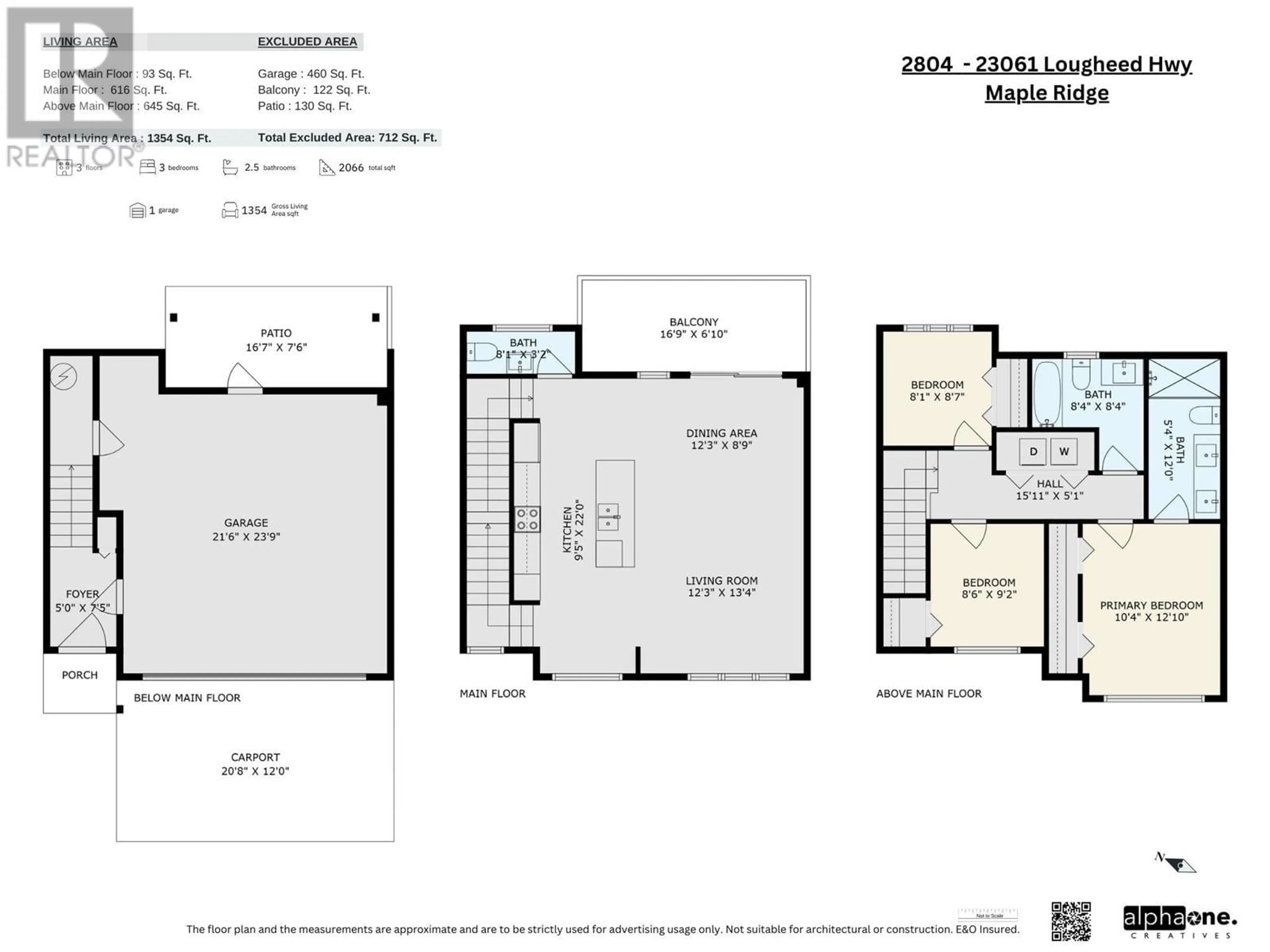 Floor plan for 2804 - 23061 LOUGHEED HIGHWAY, Maple Ridge British Columbia V2X4L3