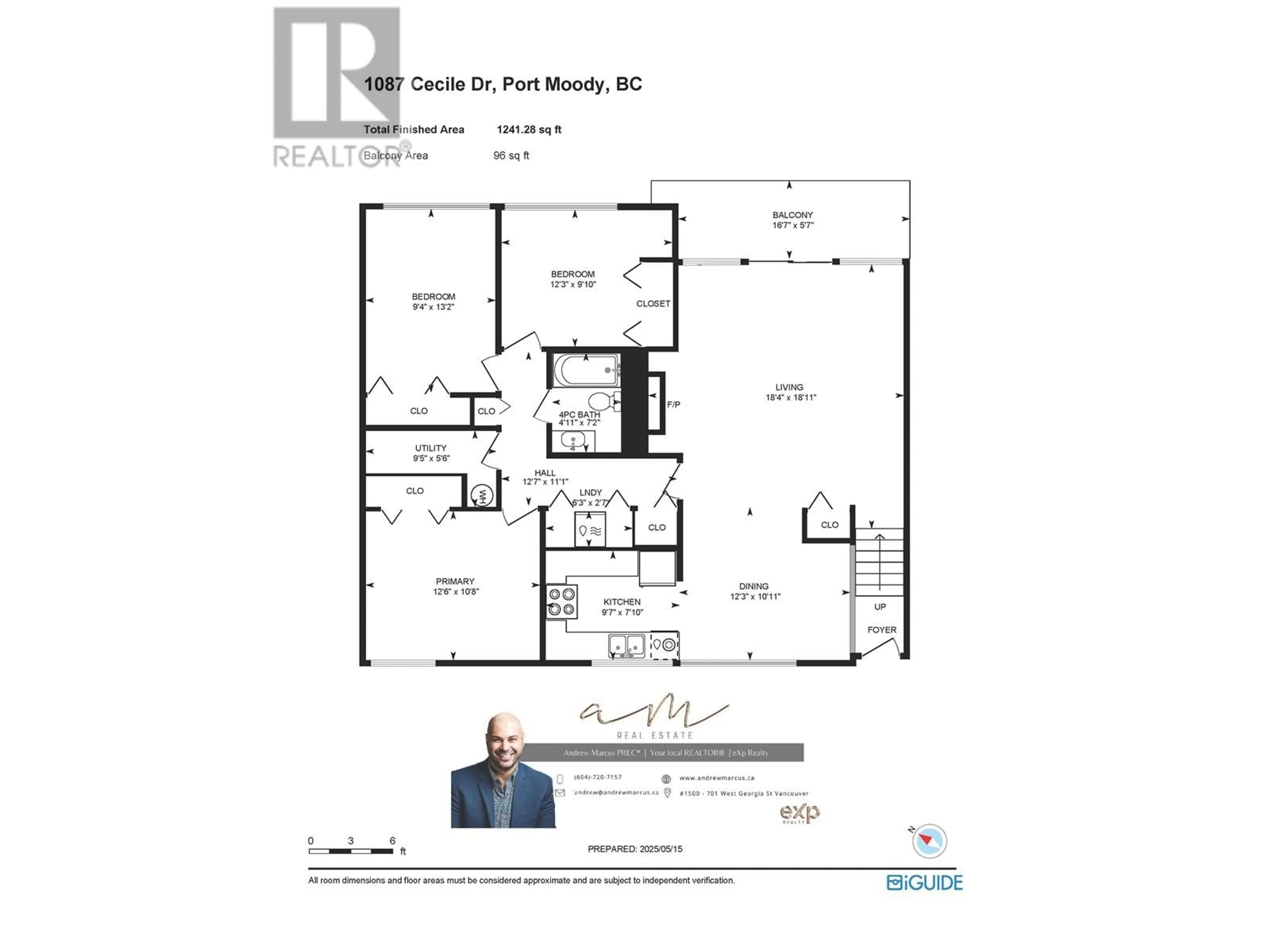 Floor plan for 1087 CECILE DRIVE, Port Moody British Columbia V3H1M6
