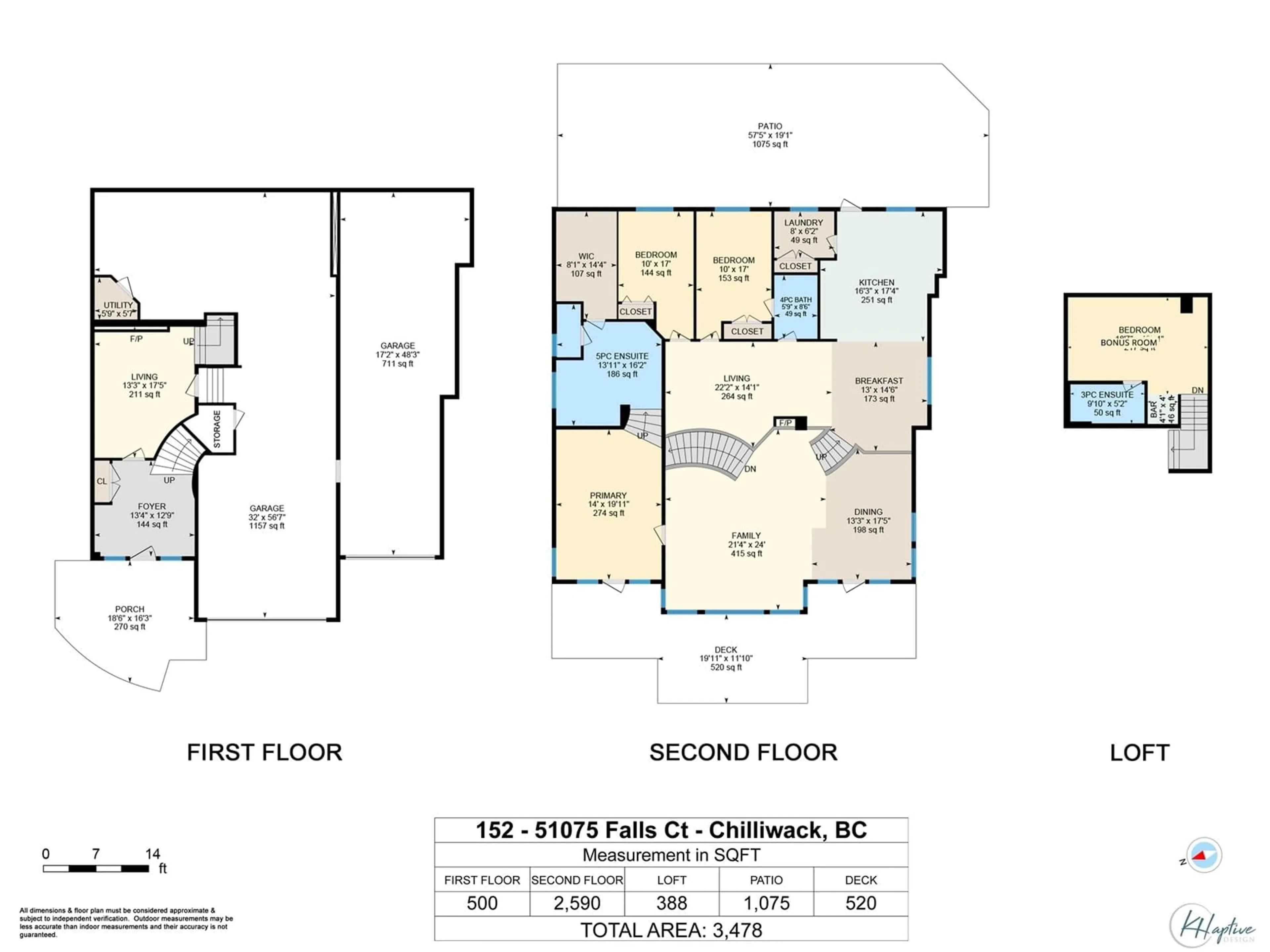 Floor plan for 152 - 51075 FALLS COURT, Chilliwack British Columbia V4Z1K7