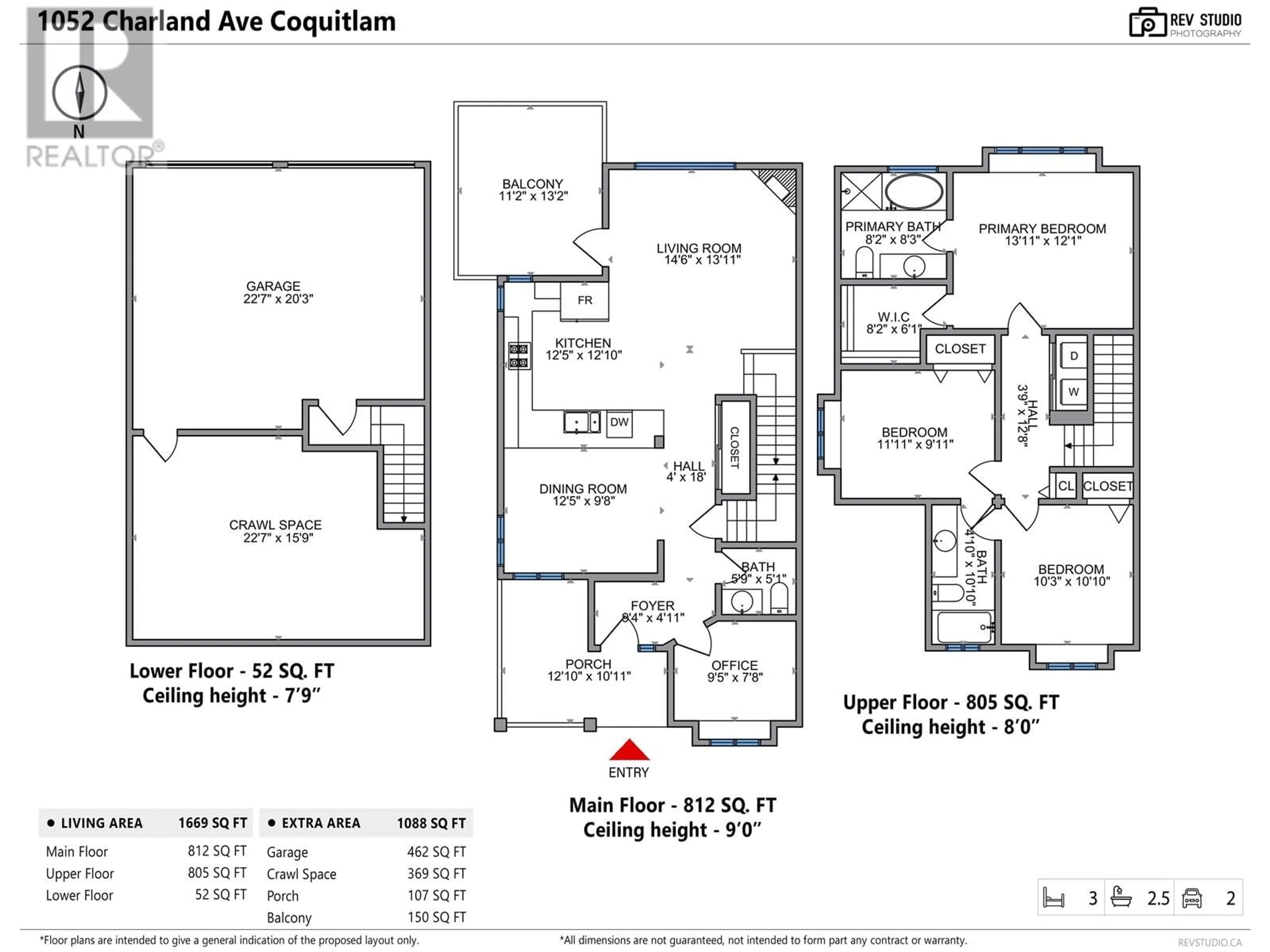 Floor plan for 1052 CHARLAND AVENUE, Coquitlam British Columbia V3K3K9