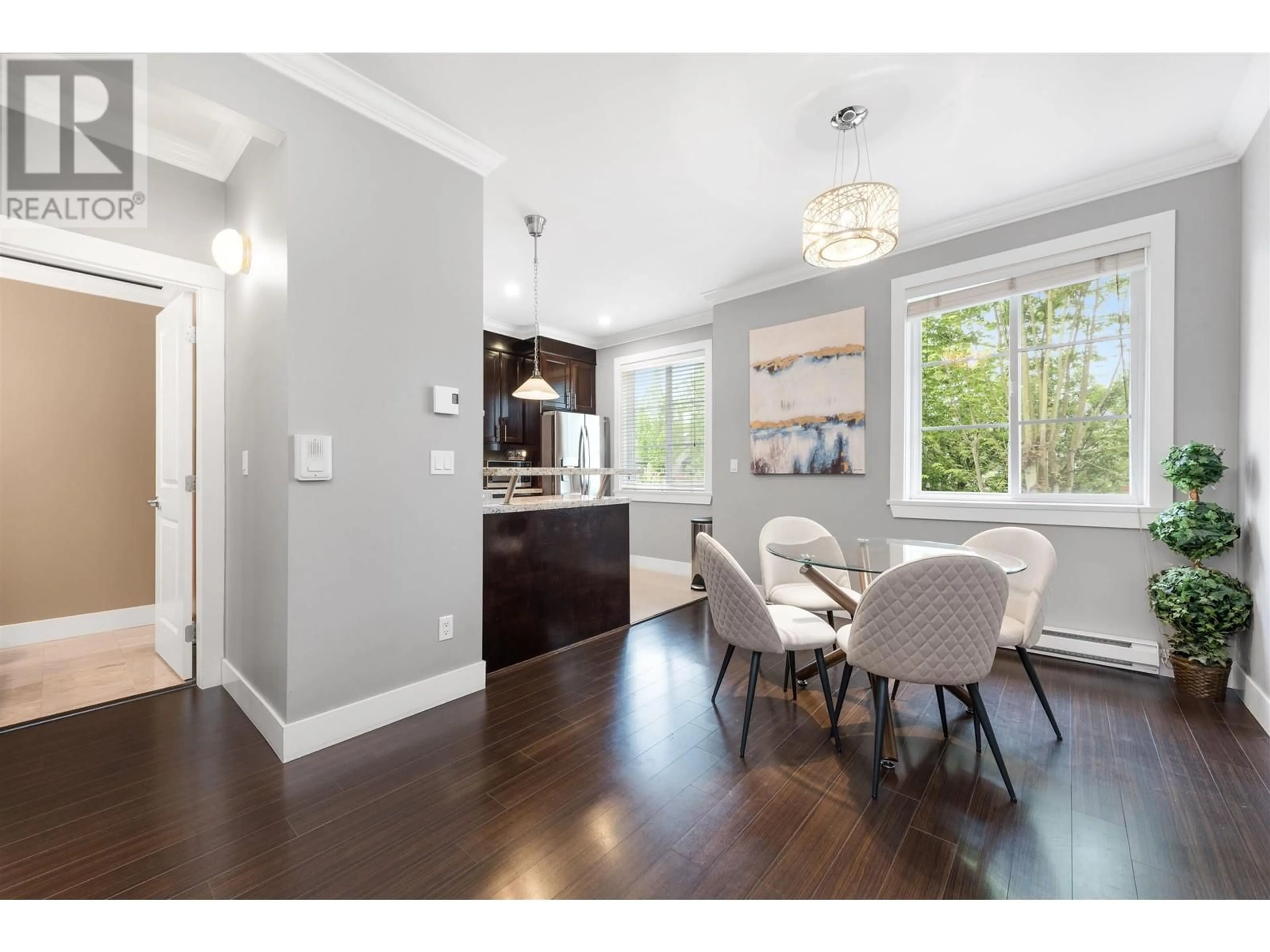 Open concept kitchen, wood/laminate floor for 4 - 7520 GILBERT ROAD, Richmond British Columbia V7C3W2