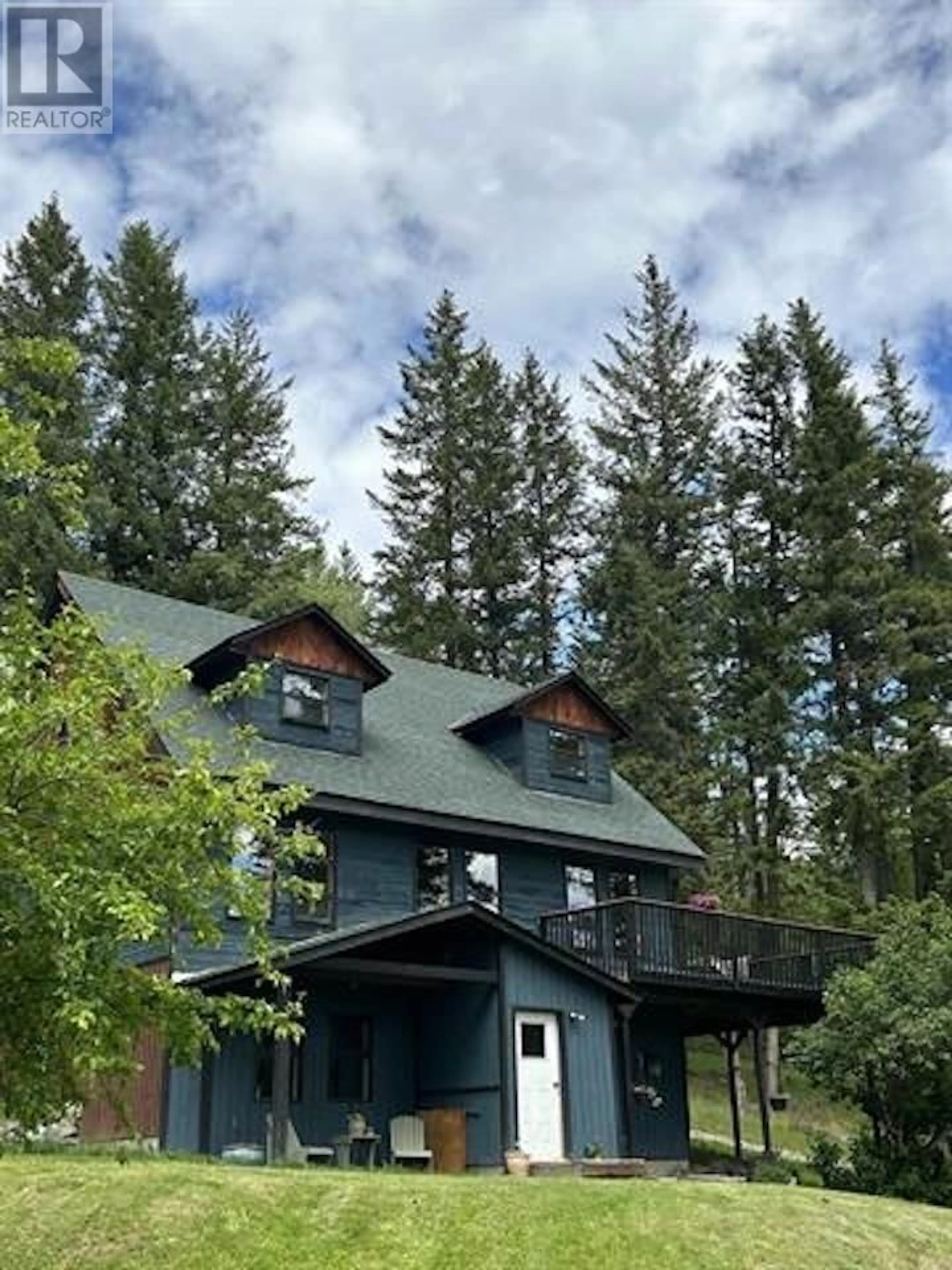 A pic from outside/outdoor area/front of a property/back of a property/a pic from drone, forest/trees view for 7220 SUMMIT DRIVE, Canim Lake British Columbia V0K1J0