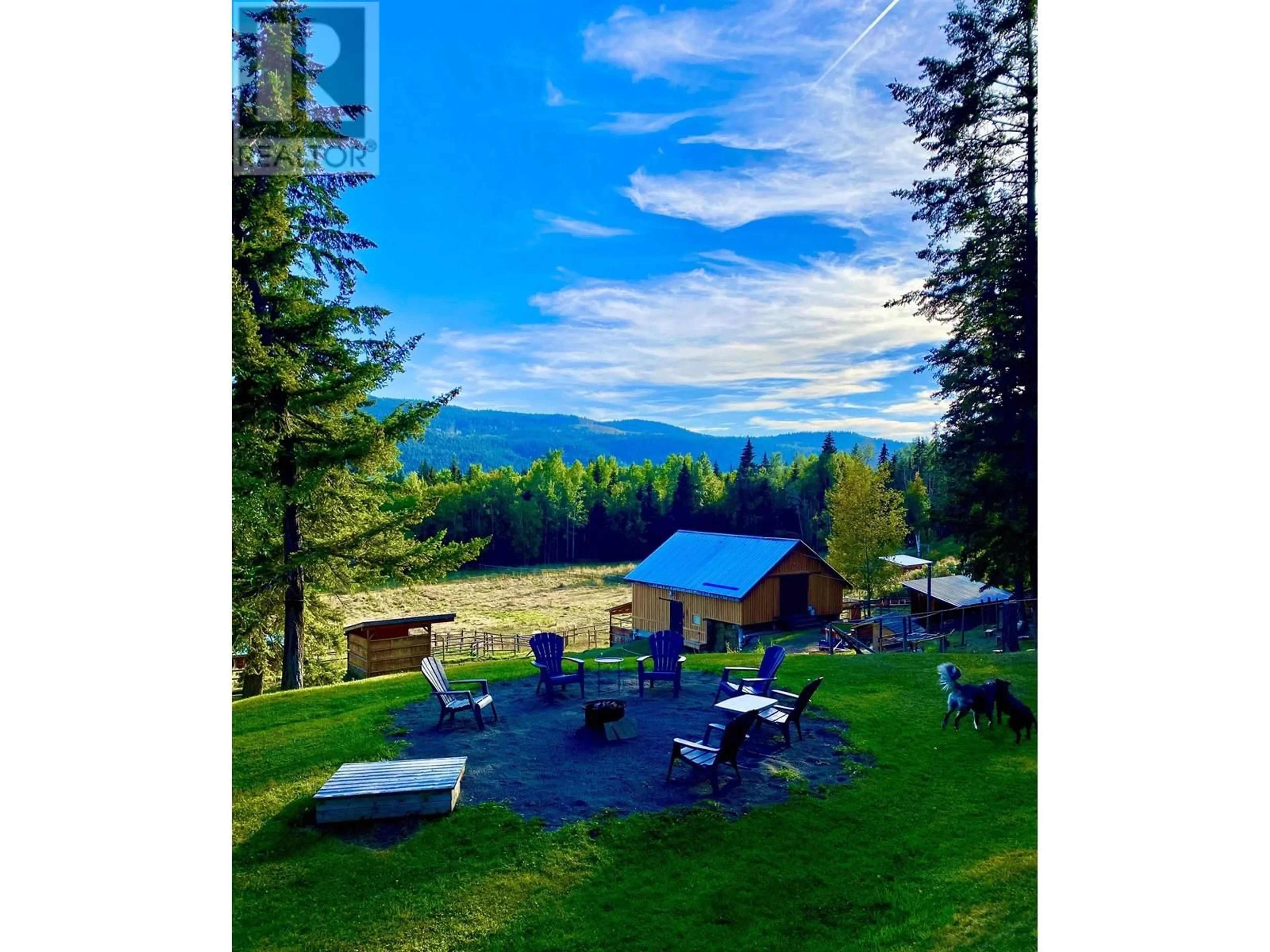 A pic from outside/outdoor area/front of a property/back of a property/a pic from drone, unknown for 7220 SUMMIT DRIVE, Canim Lake British Columbia V0K1J0