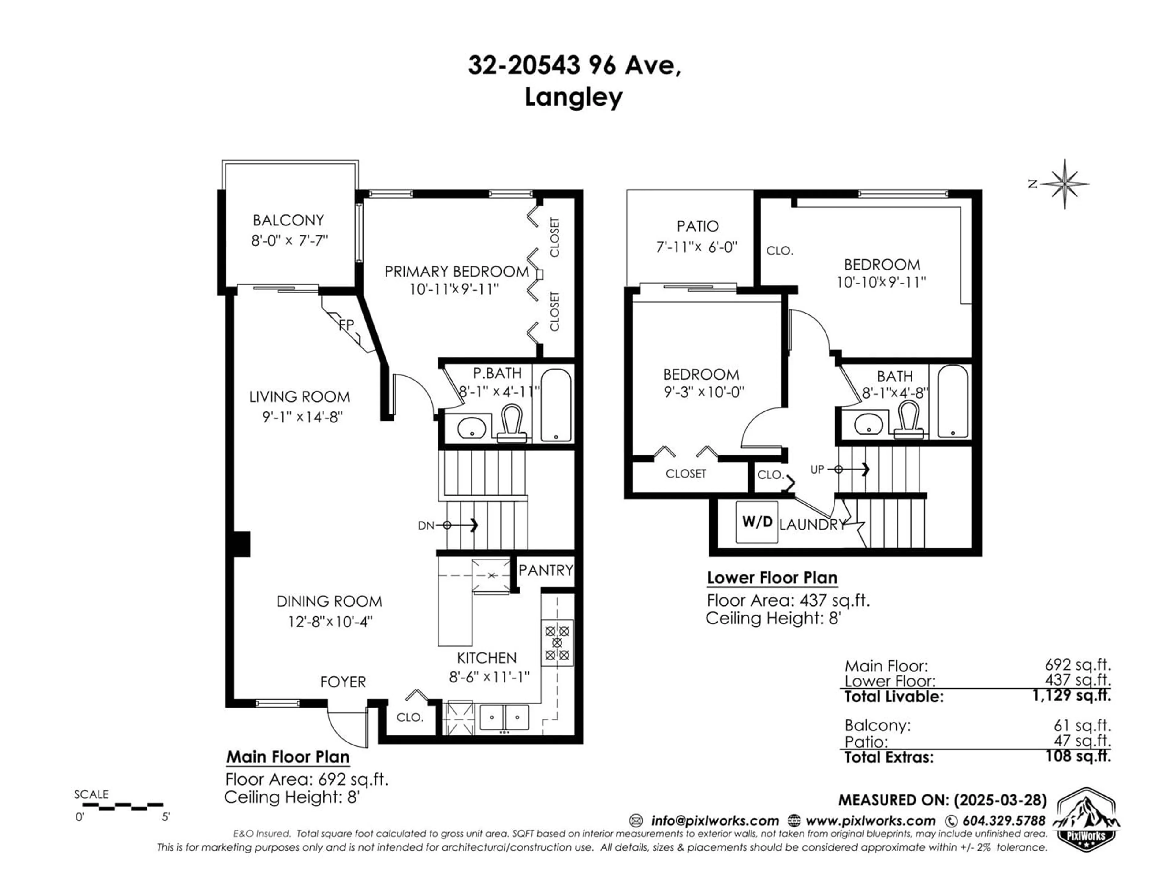 Floor plan for 32 - 20543 96, Langley British Columbia V1M3W3