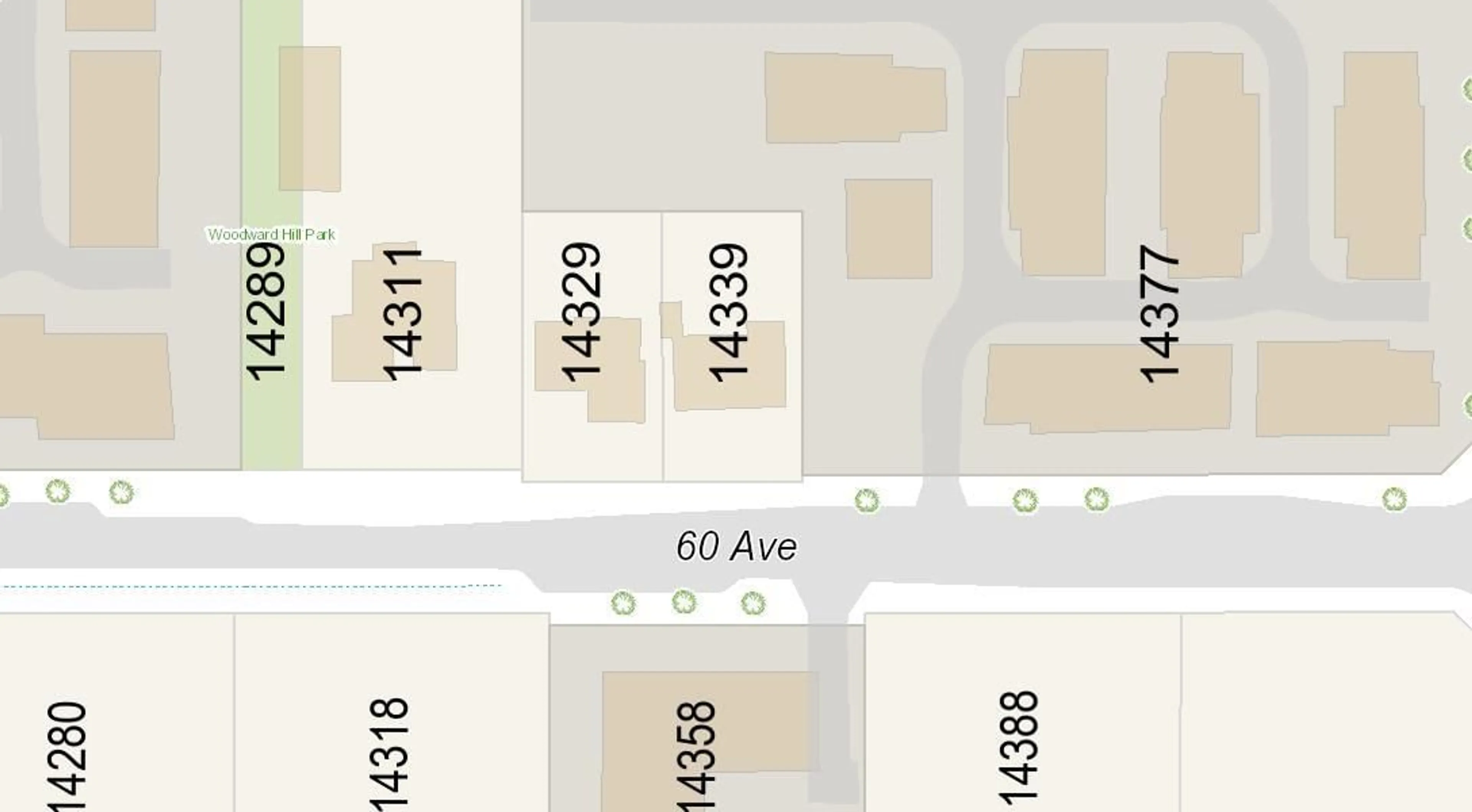 Picture of a map for 14339 60, Surrey British Columbia V3X2N4