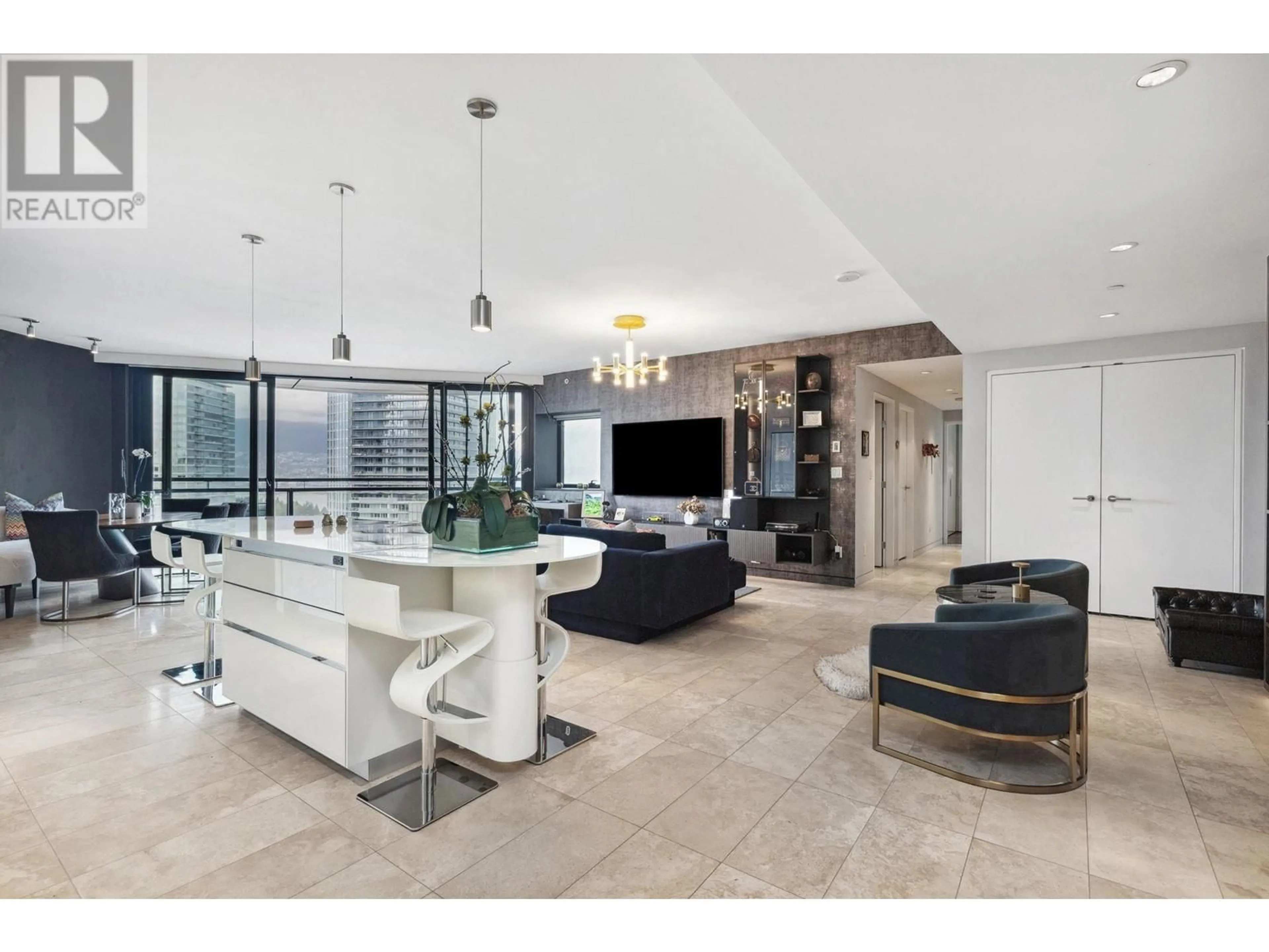 Open concept kitchen, ceramic/tile floor for 3006 - 838 HASTINGS STREET, Vancouver British Columbia V6C0A6