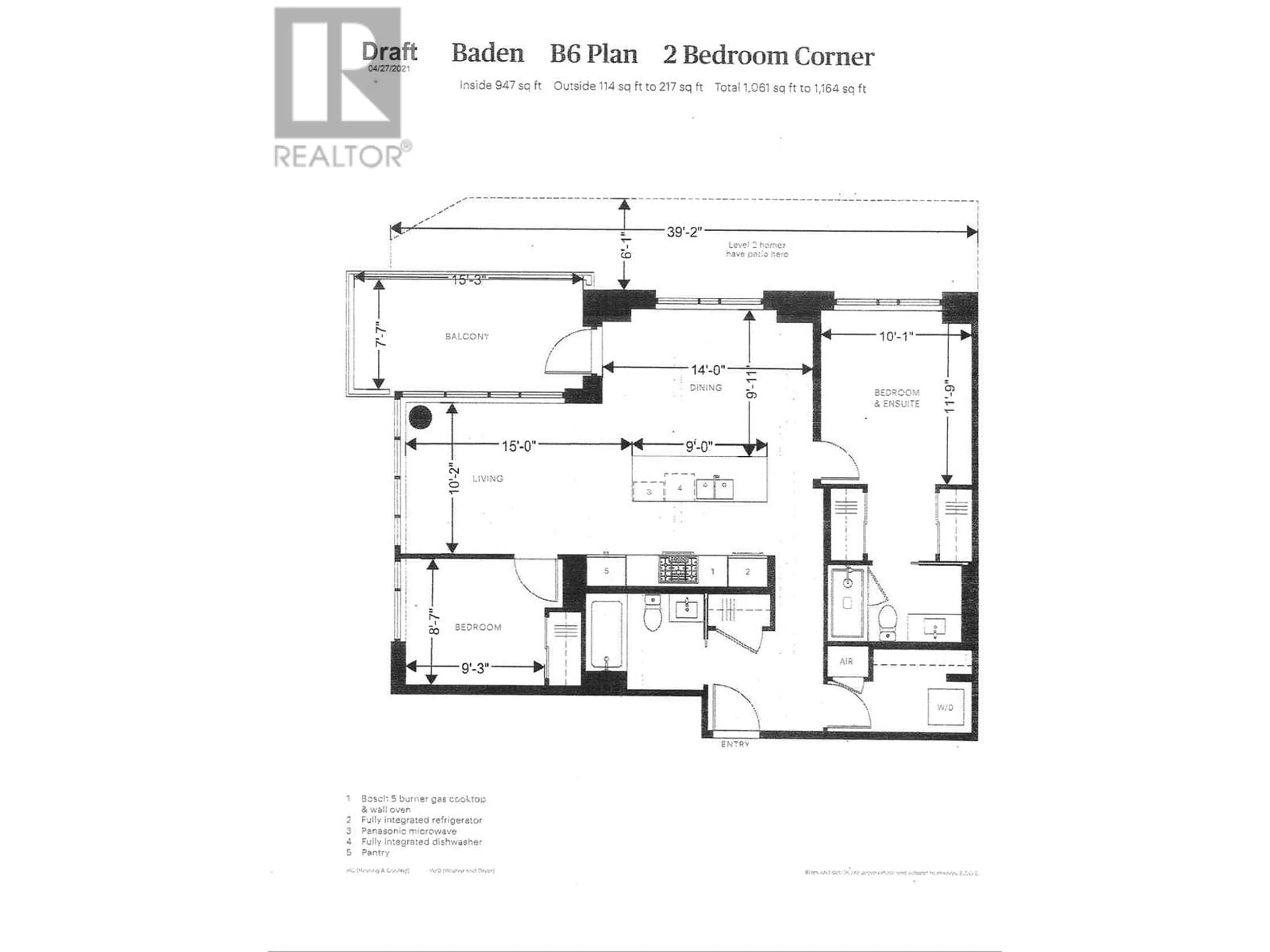 Floor plan for 403 - 2385 EMERY COURT, North Vancouver British Columbia V7J0G1