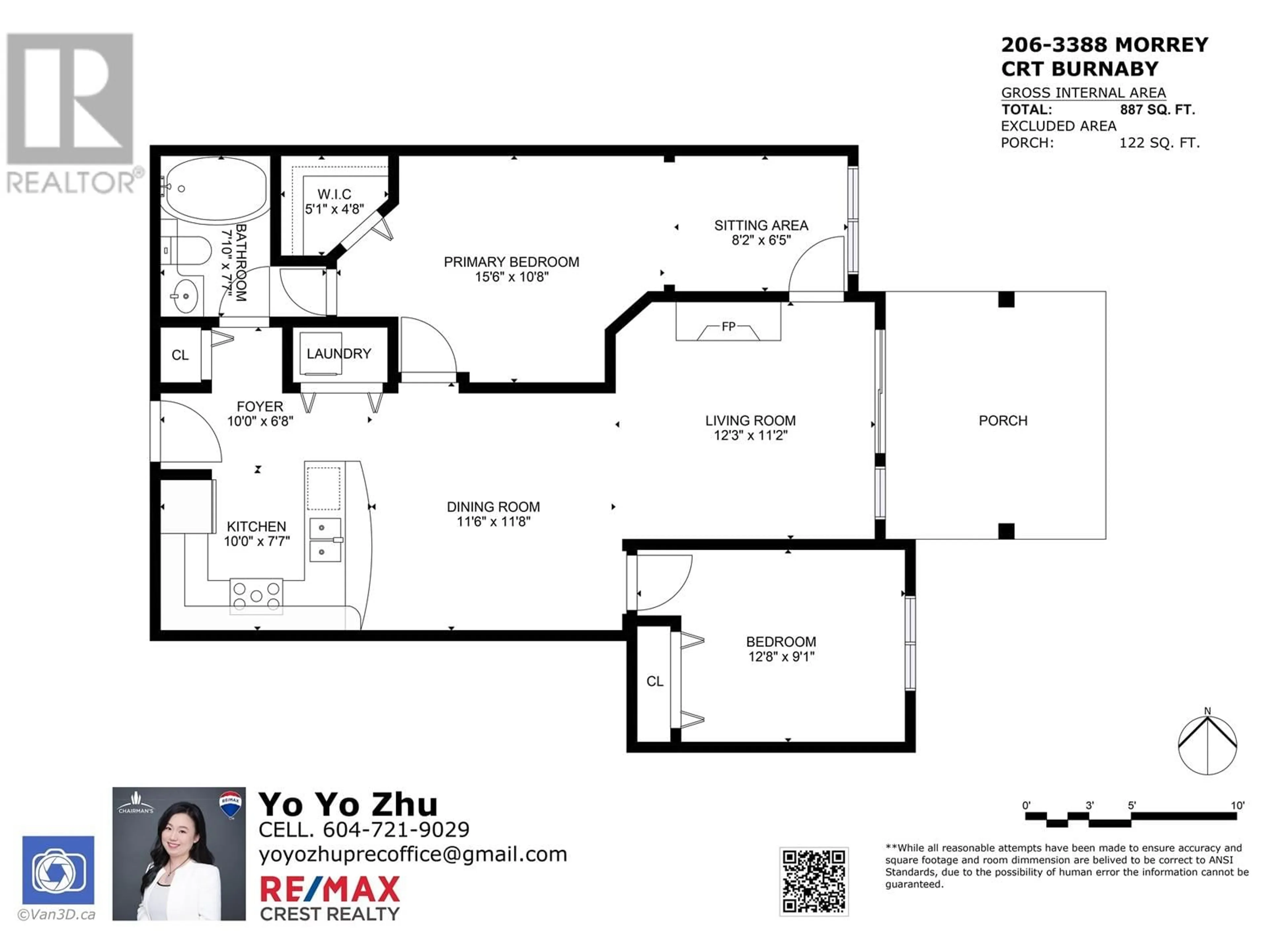 Floor plan for 206 - 3388 MORREY COURT, Burnaby British Columbia V3J7Y5
