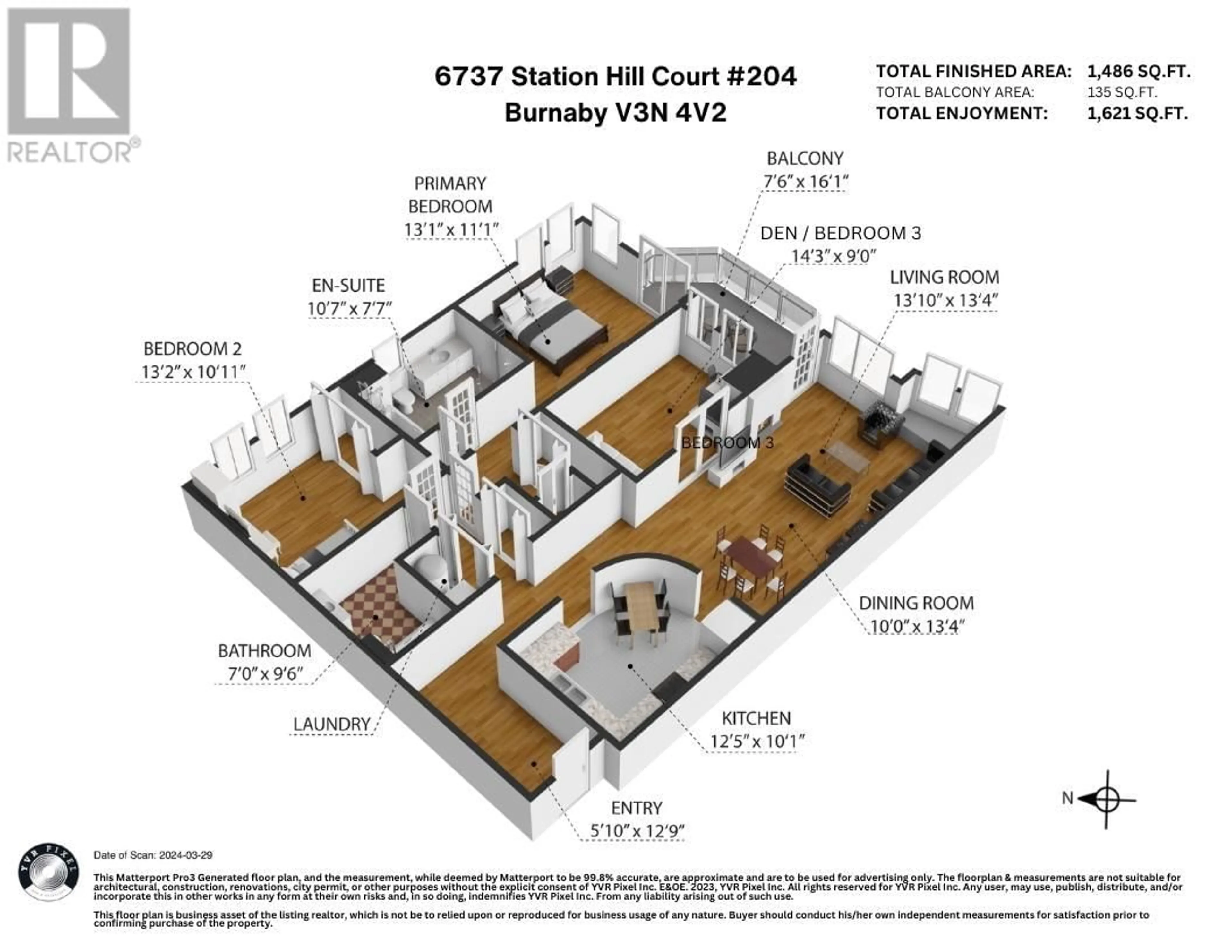 Floor plan for 204 - 6737 STATION HILL COURT, Burnaby British Columbia V3N4V2