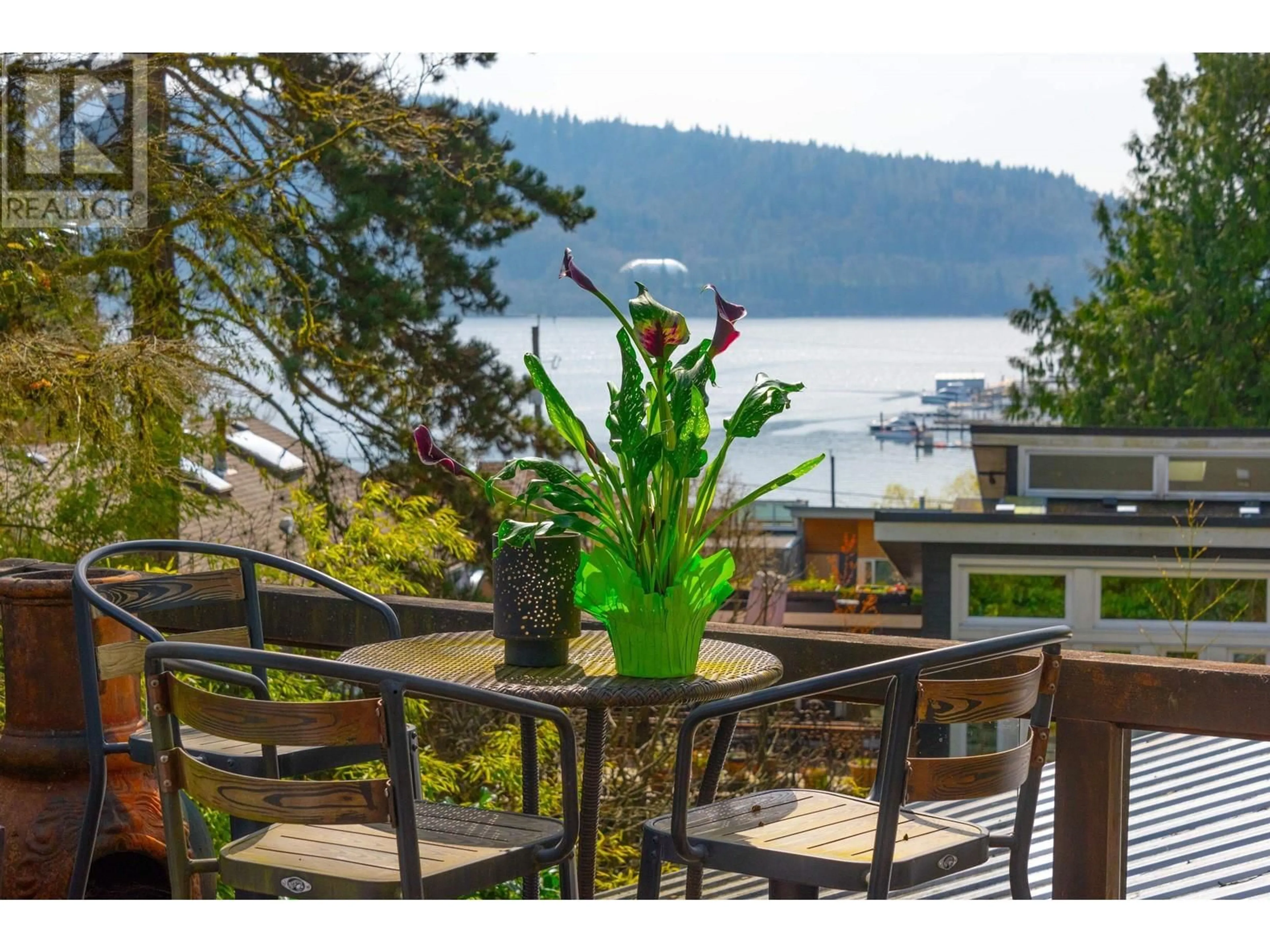Patio, water/lake/river/ocean view for 4477 STRATHCONA ROAD, North Vancouver British Columbia V7G1G7