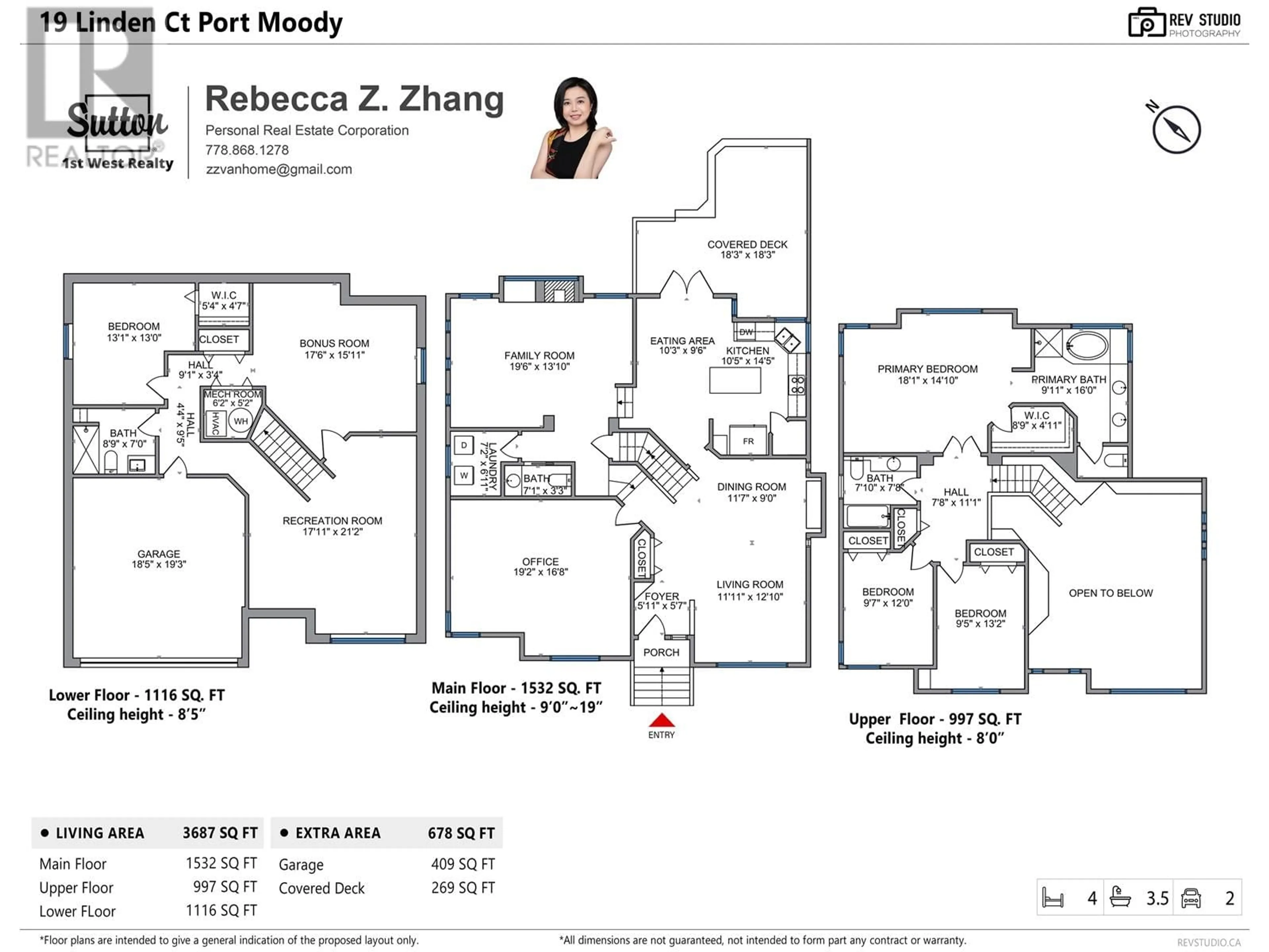 Floor plan for 19 LINDEN COURT, Port Moody British Columbia V3H5C1