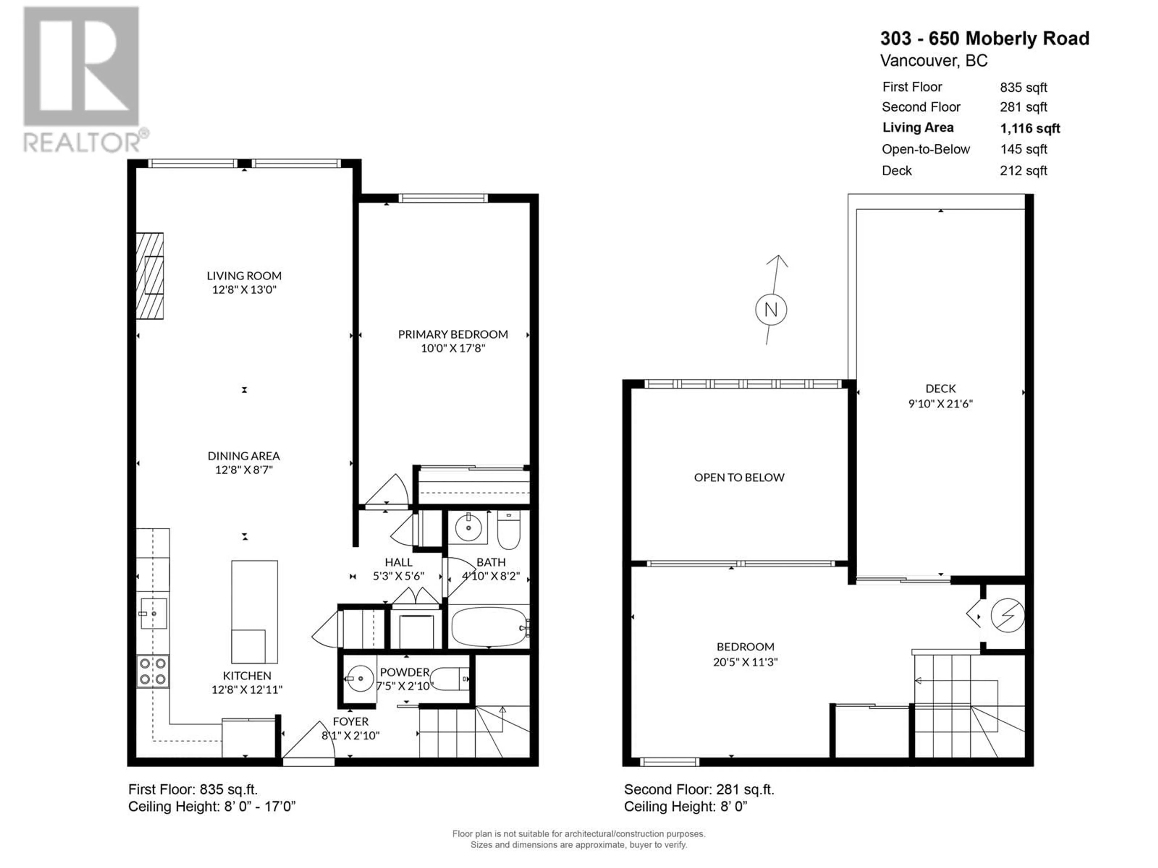 Floor plan for 303 - 650 MOBERLY ROAD, Vancouver British Columbia V5Z4J1