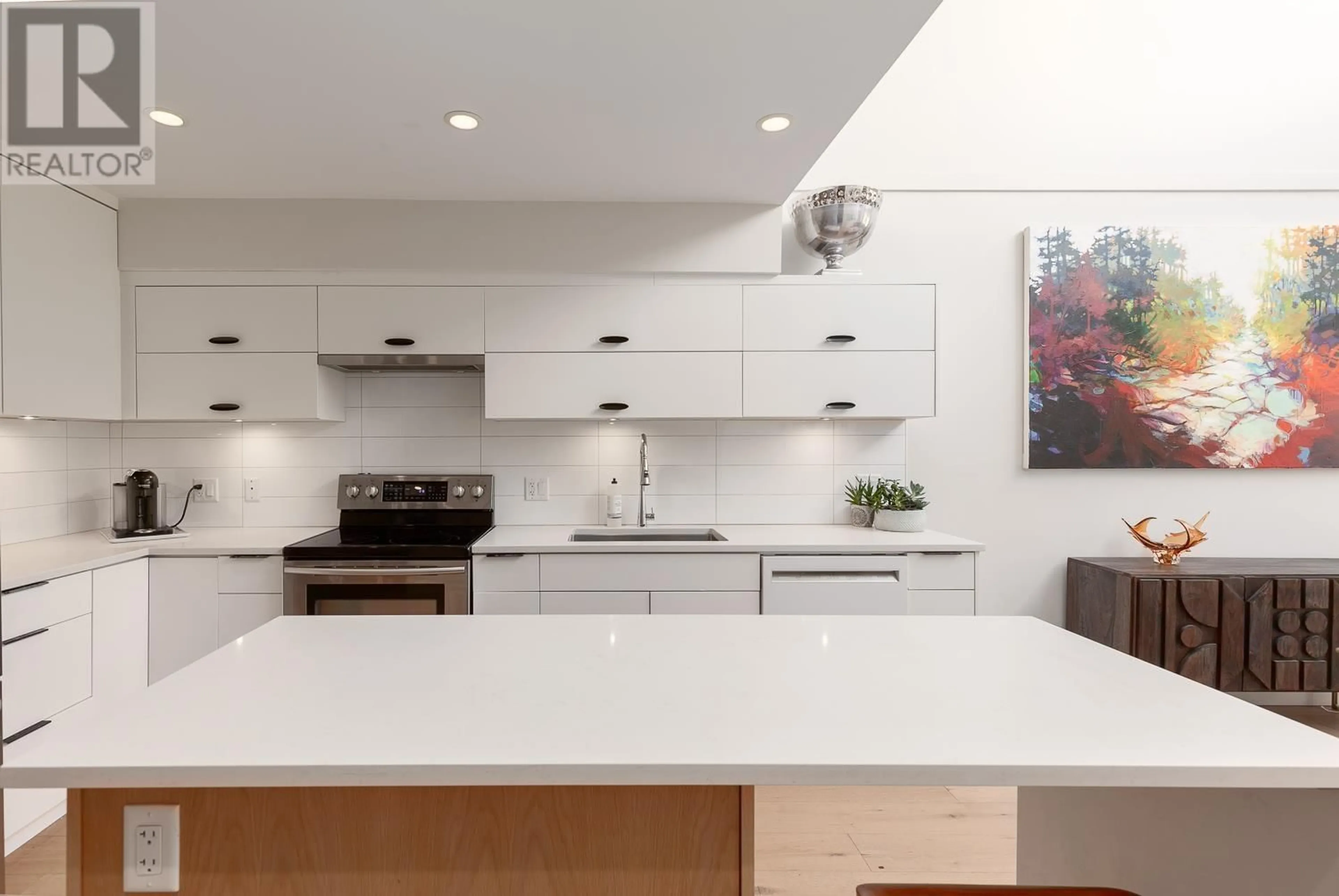 Contemporary kitchen, unknown for 303 - 650 MOBERLY ROAD, Vancouver British Columbia V5Z4J1