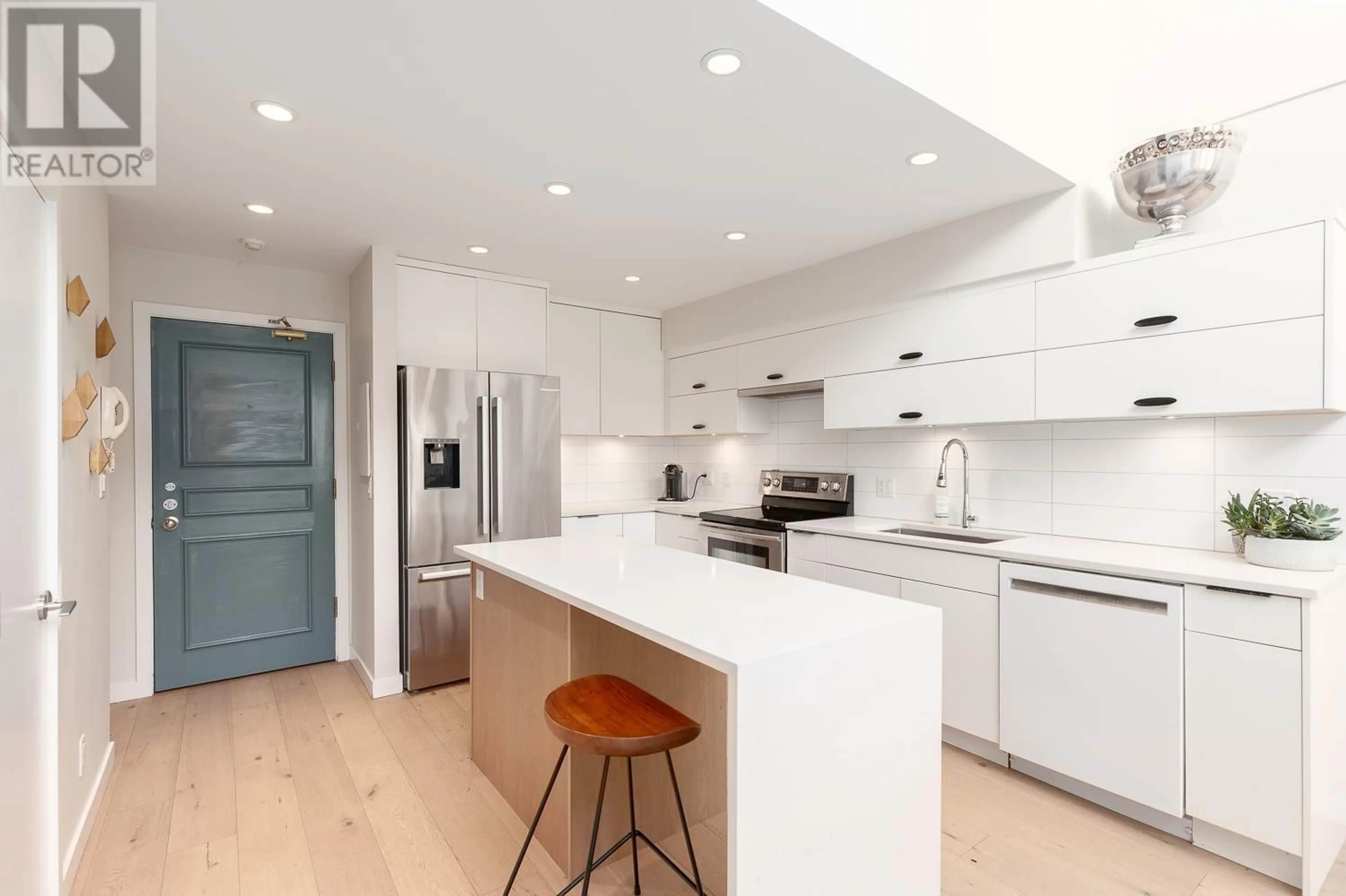 Contemporary kitchen, unknown for 303 - 650 MOBERLY ROAD, Vancouver British Columbia V5Z4J1