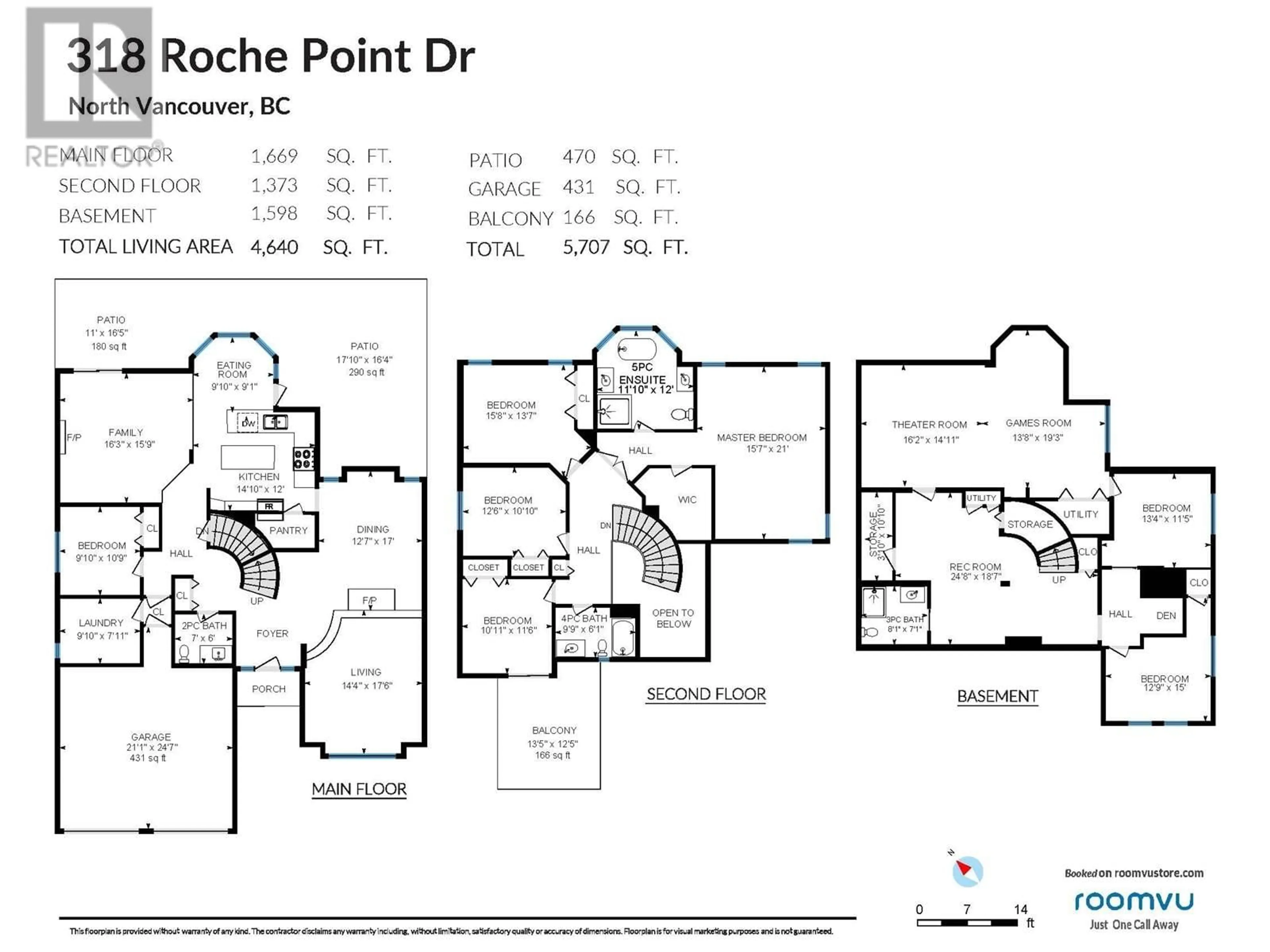Floor plan for 318 ROCHE POINT DRIVE, North Vancouver British Columbia V7G2M2