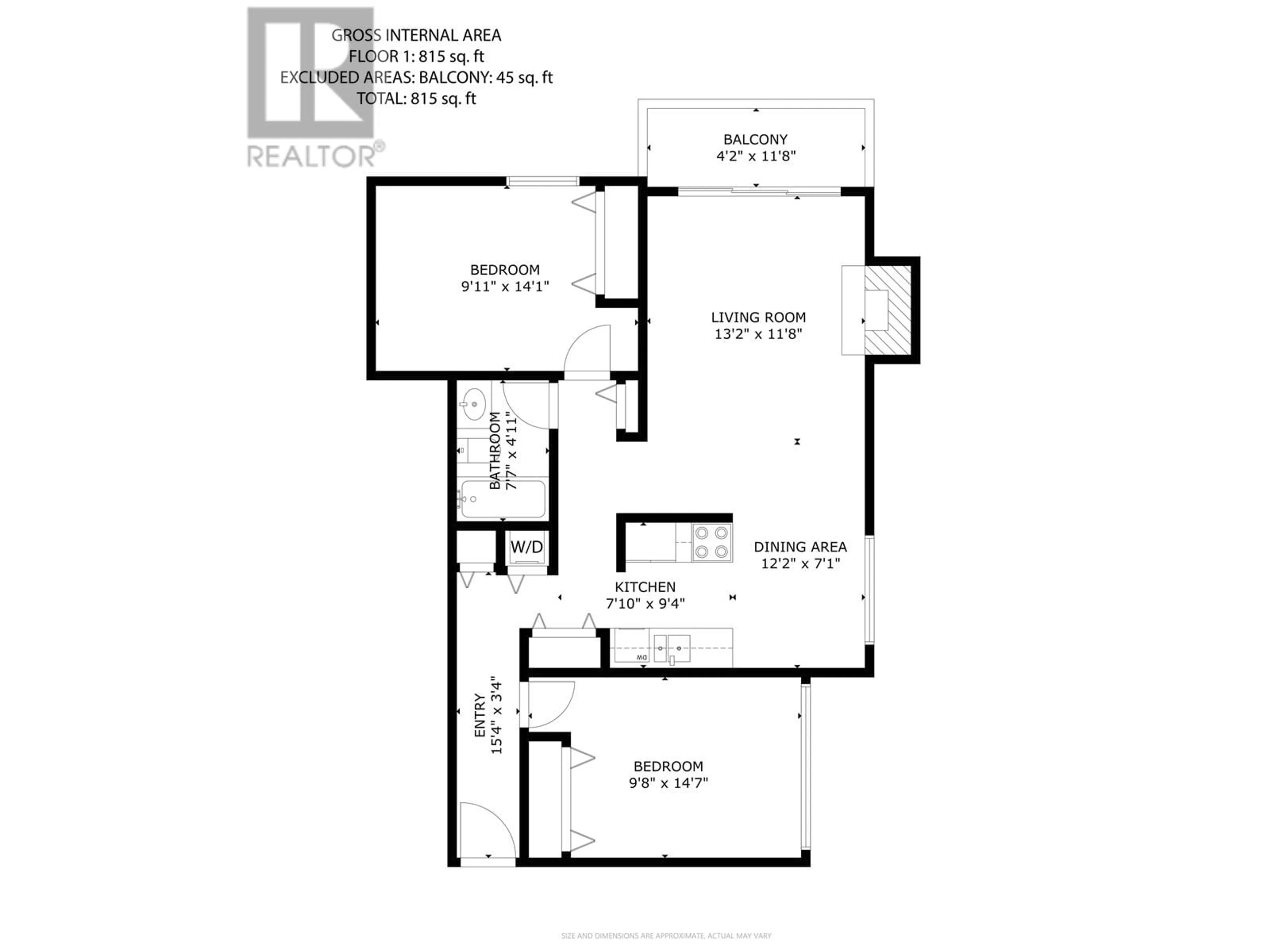 Floor plan for 213 - 230 MOWAT STREET, New Westminster British Columbia V3M4B2