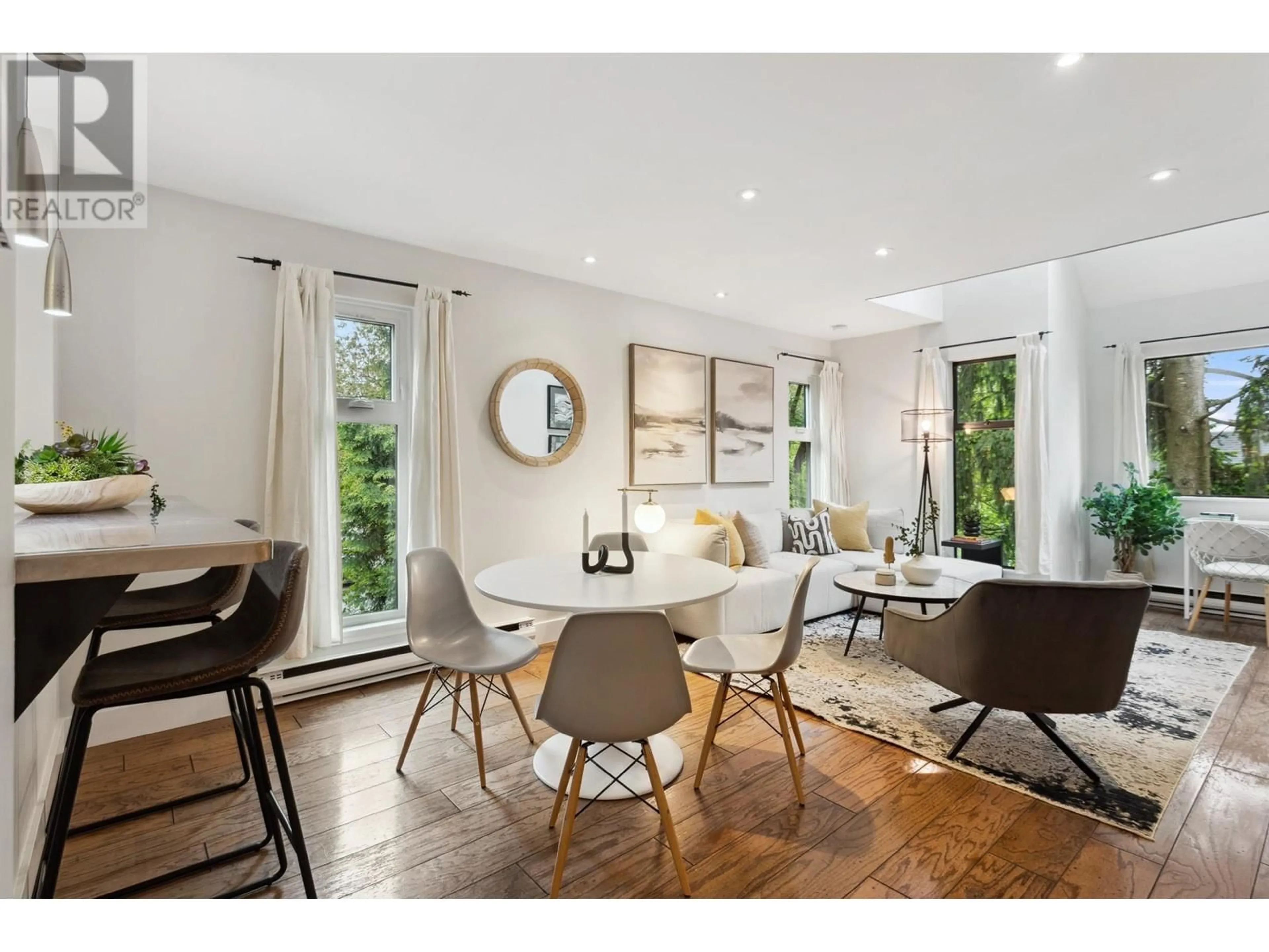 Dining room, wood/laminate floor for 301 - 2001 BALSAM STREET, Vancouver British Columbia V6K4L6