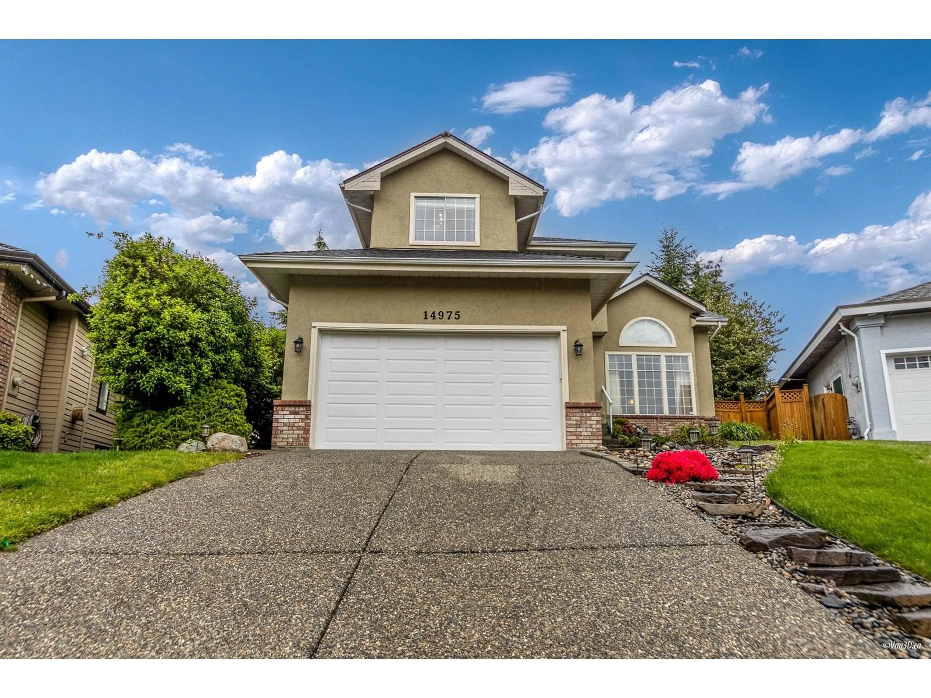 Home with vinyl exterior material, street for 14975 83A, Surrey British Columbia V3S7S2