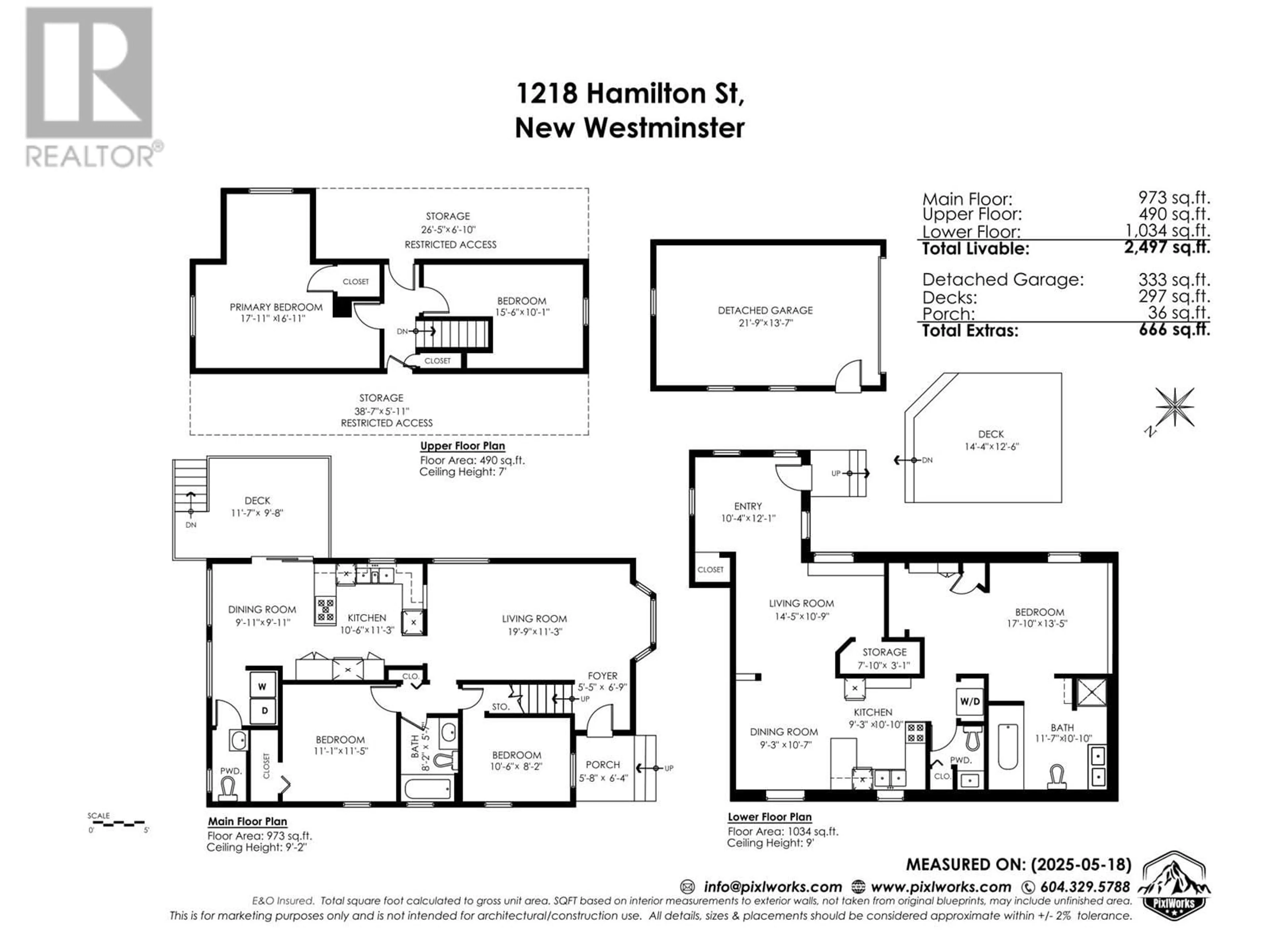 Floor plan for 1218 HAMILTON STREET, New Westminster British Columbia V3M2N2