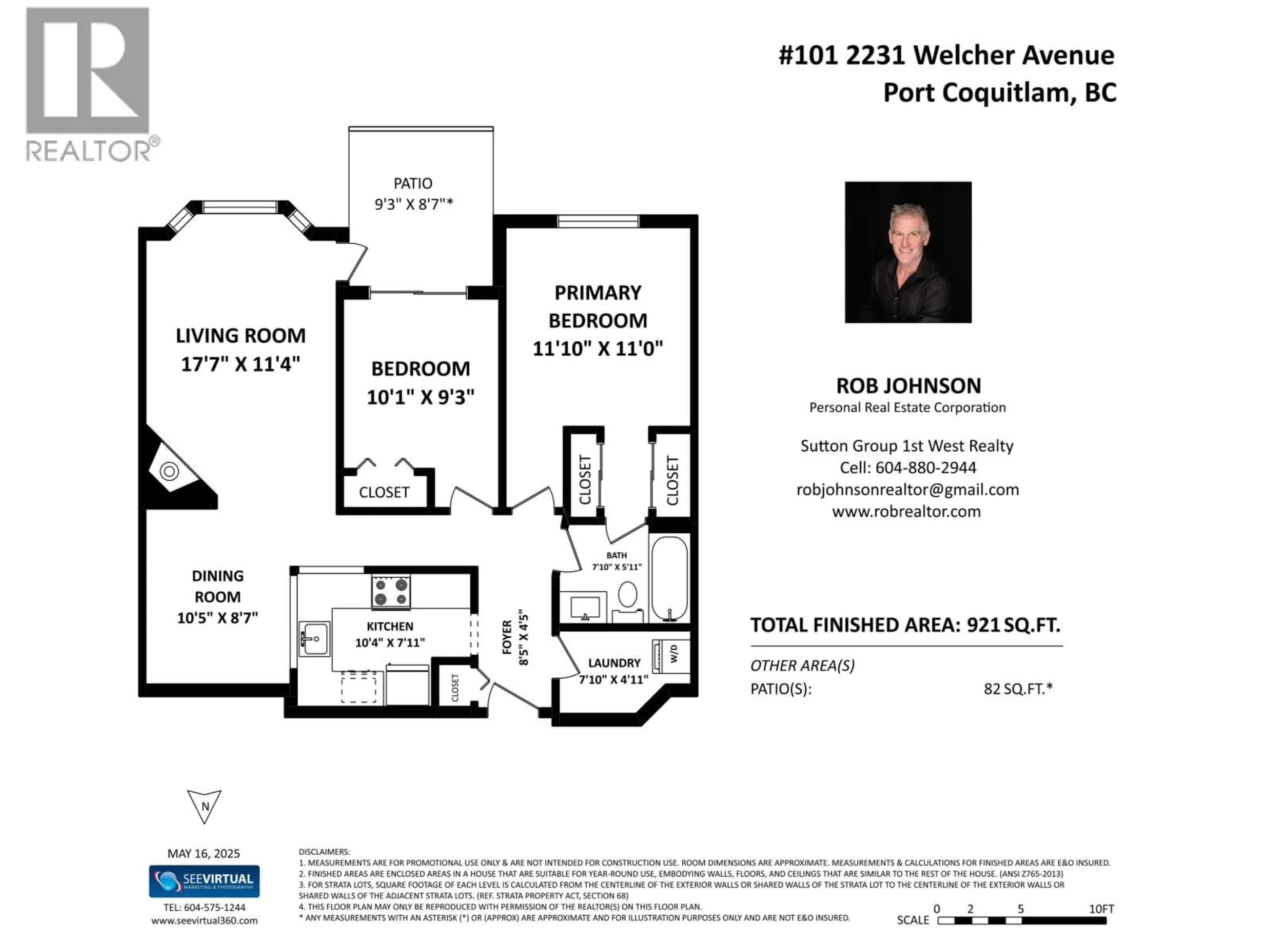 Floor plan for 101 - 2231 WELCHER AVENUE, Port Coquitlam British Columbia V3C1X2