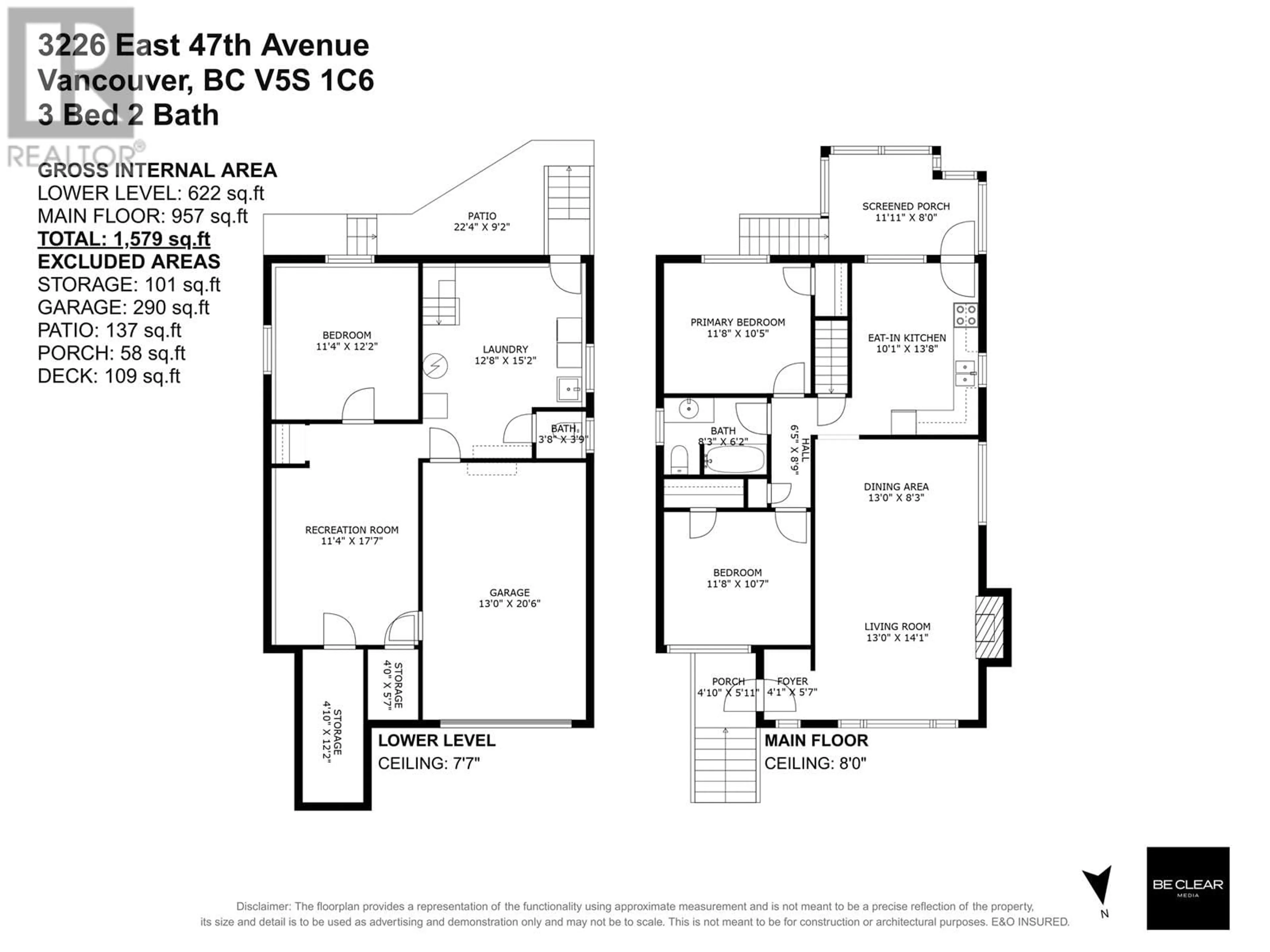 Floor plan for 3226 47 AVENUE, Vancouver British Columbia V5S1C6