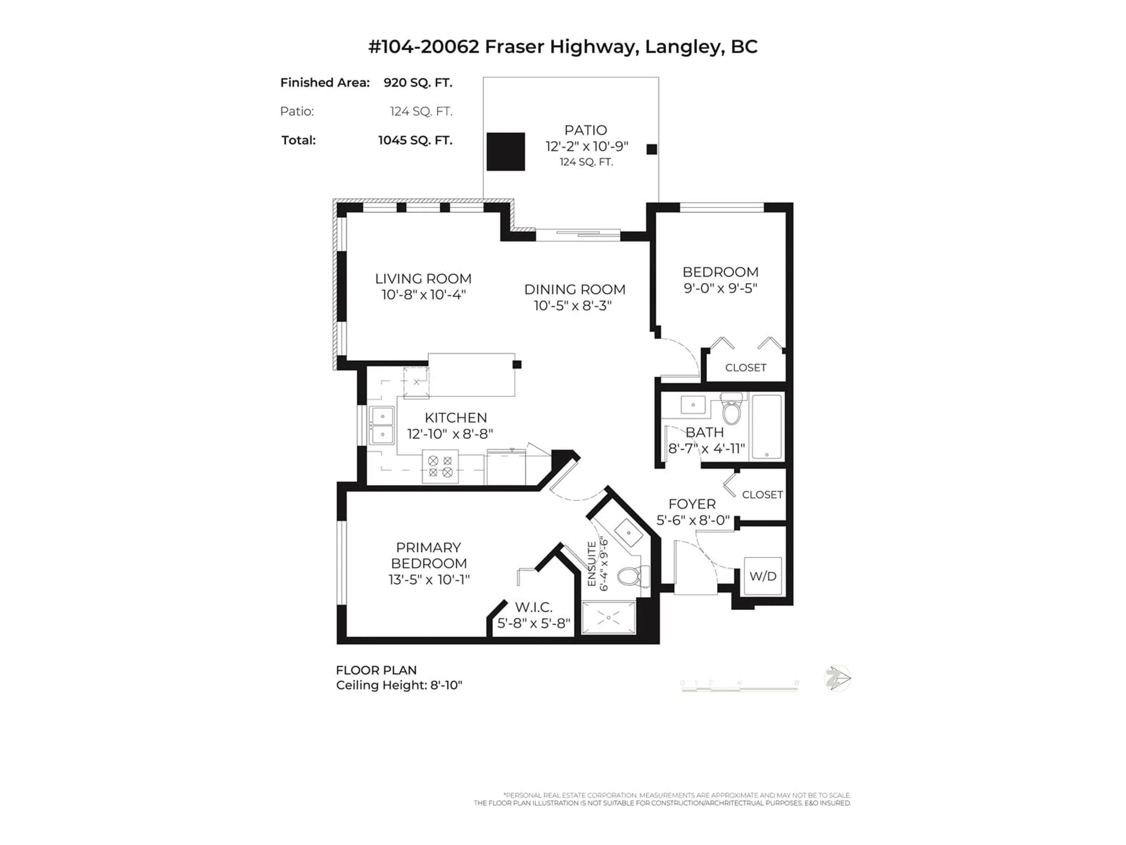 Floor plan for 104 - 20062 FRASER, Langley British Columbia V3A0E6