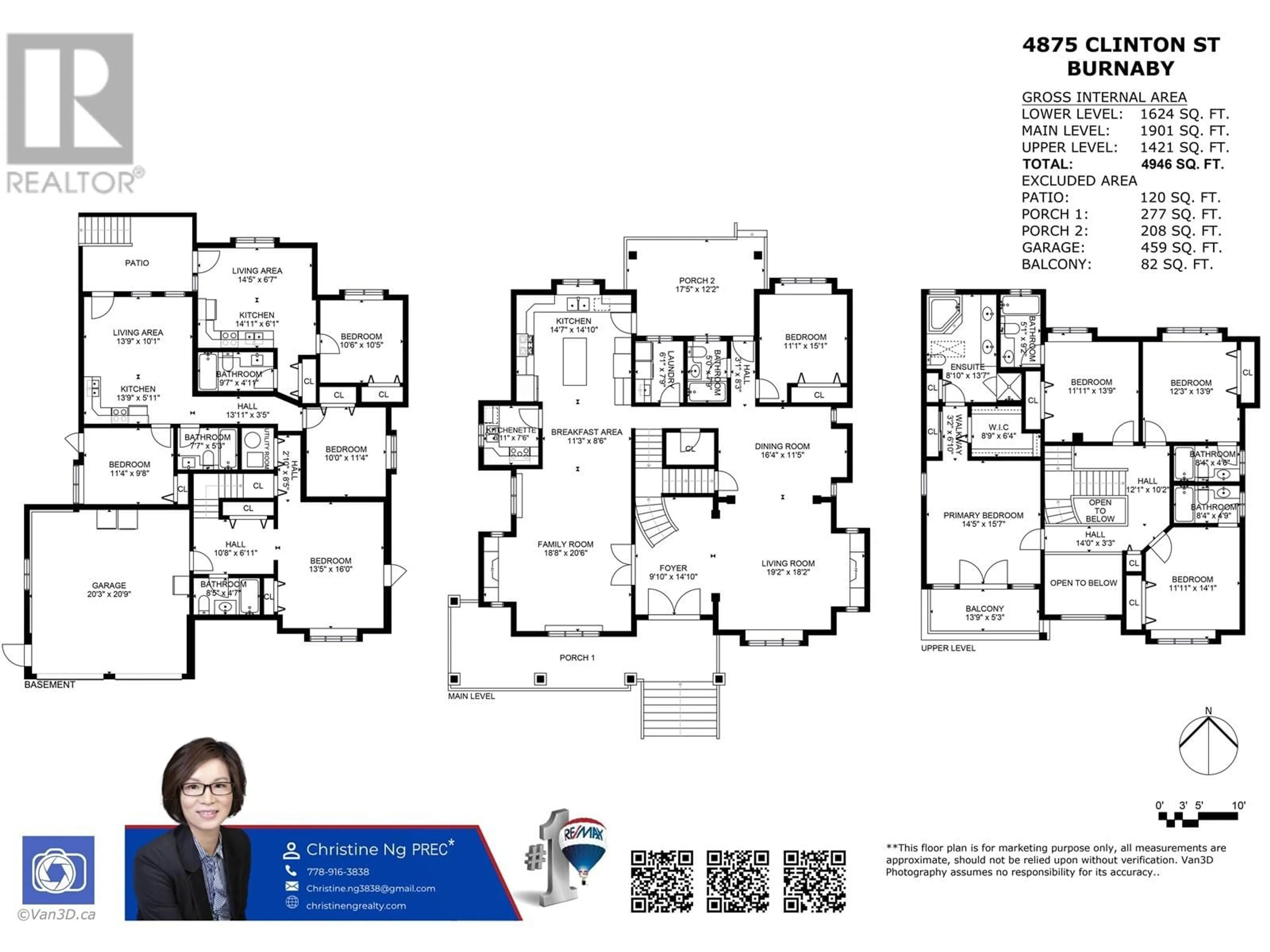 Floor plan for 4875 CLINTON STREET, Burnaby British Columbia V5J2L1